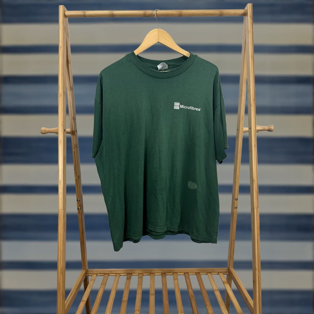 Hanes Hanes VTG The Basic Principle Paper Thin Worn Microfibres Work WIP T-Shirt XL Green Mens Shirt Distressed 90s Style Size US XL / EU 56 / 4 - 1 Thumbnail