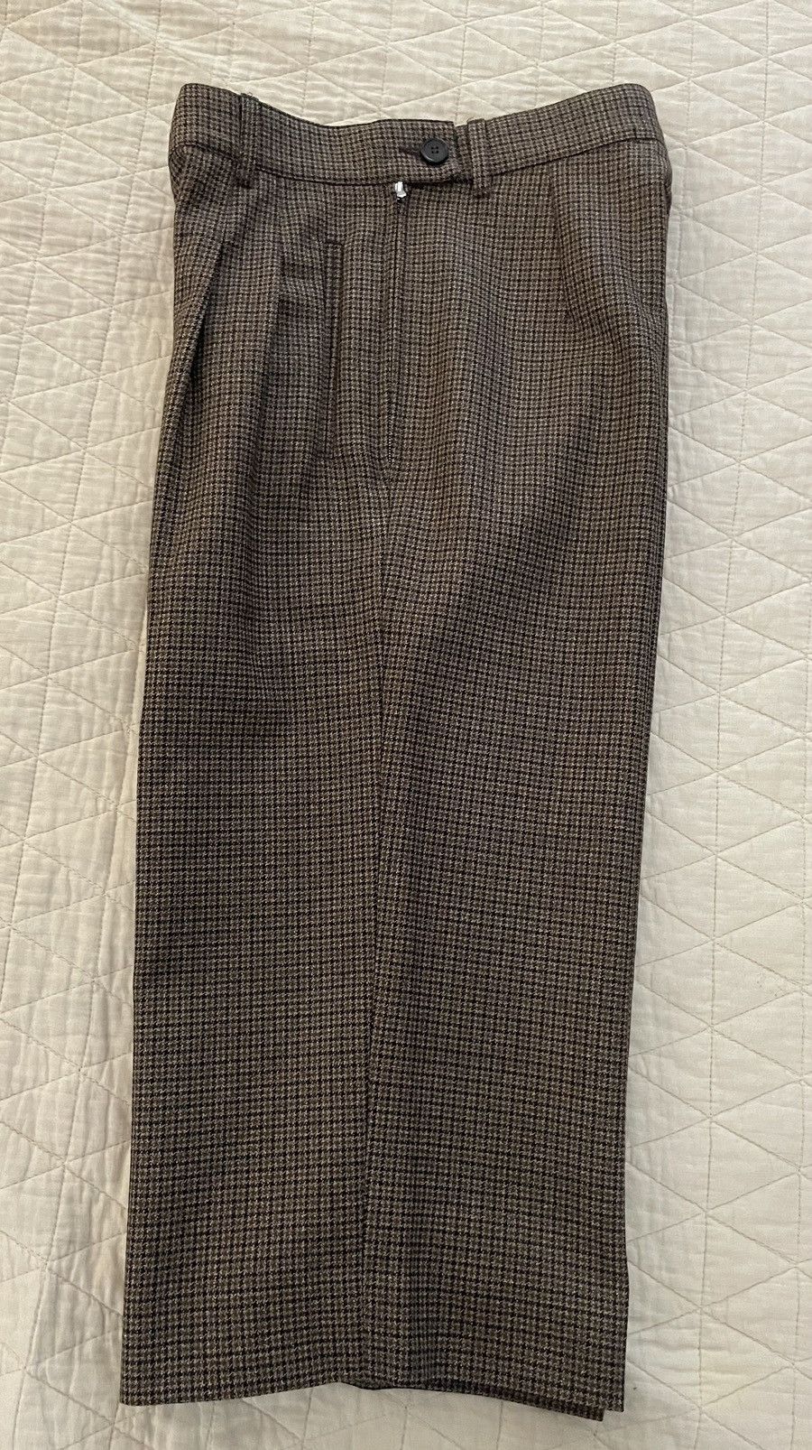 Maison Margiela Wool Plaid Culottes Size 25" / US 0 / IT 36 - 4 Thumbnail