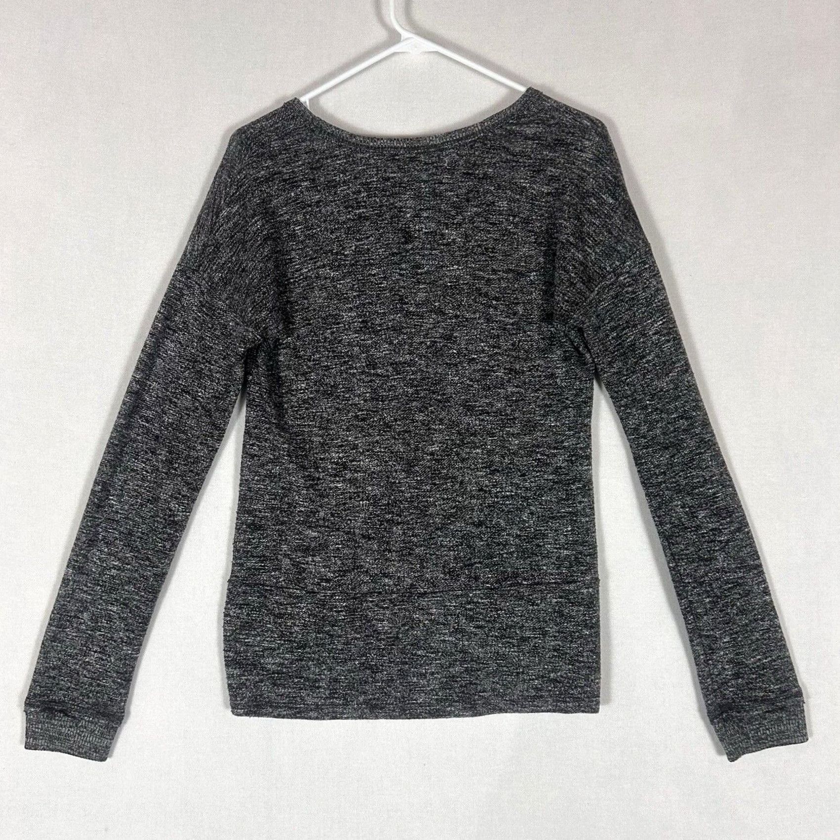 Vintage Maurices Womens Medium Round Neck Long Sleeve Gray Blouse L/S Casual Shirt Regular Fit Size M / US 6-8 / IT 42-44 - 5 Thumbnail