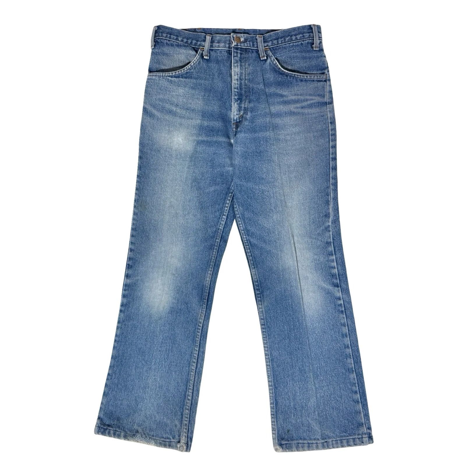 1970s JC Penney Plain Pockets Jeans – Perfect Fade – Bootcut