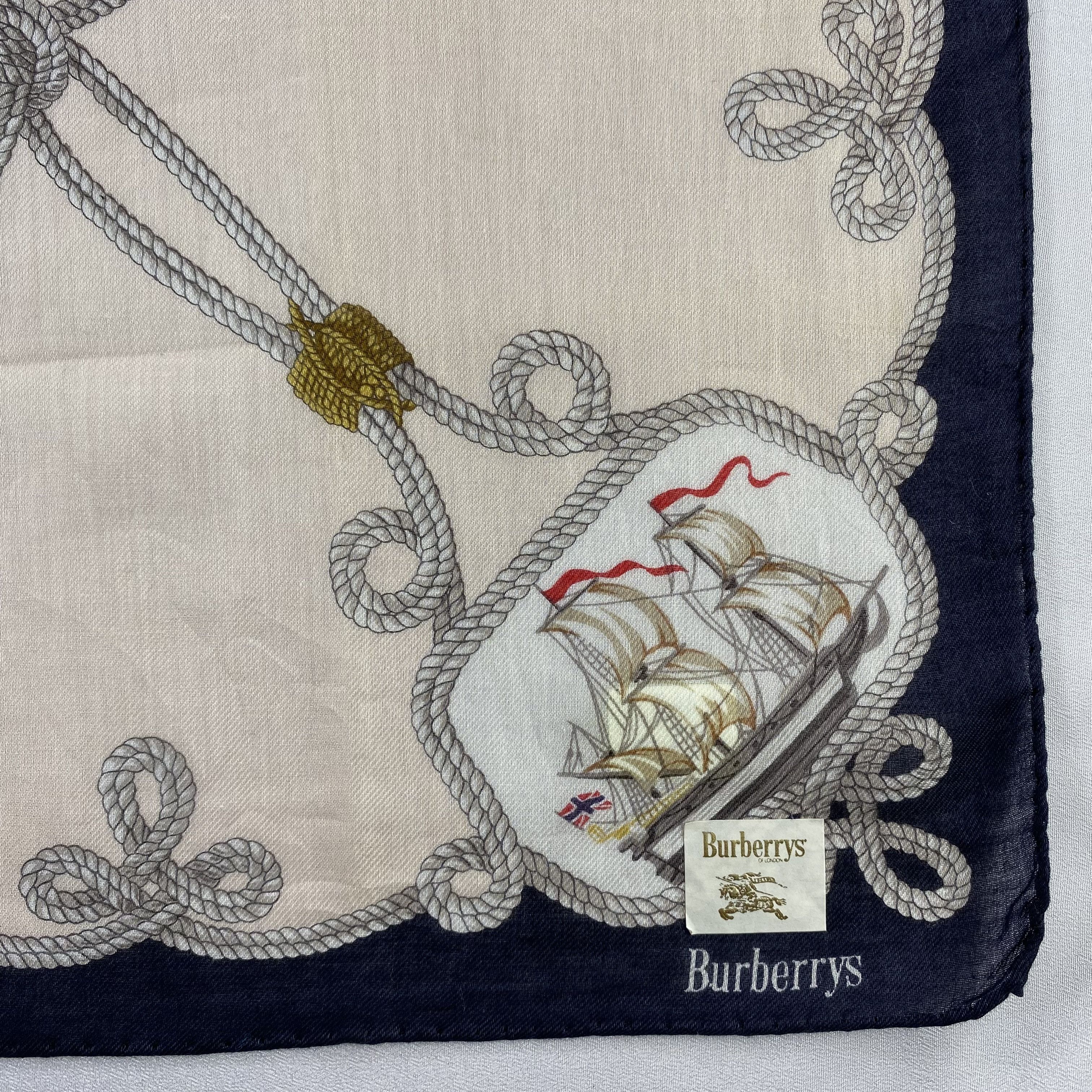 Burberry × Vintage NWT Burberry Handkerchief / Neckerchief / Bandana-P868 Size ONE SIZE - 3 Thumbnail