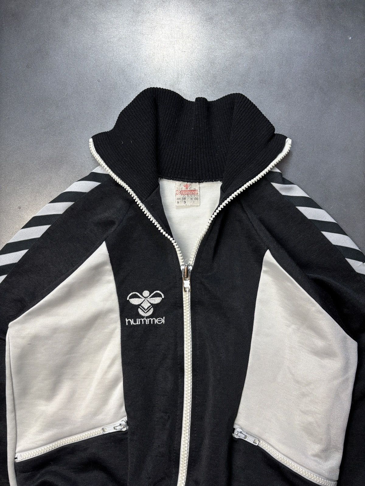 Hummel × Vintage Vintage Hummel Track Suit Top 1970s Denmark Jacket Sport Zip Size US XS / EU 42 / 0 - 9 Thumbnail