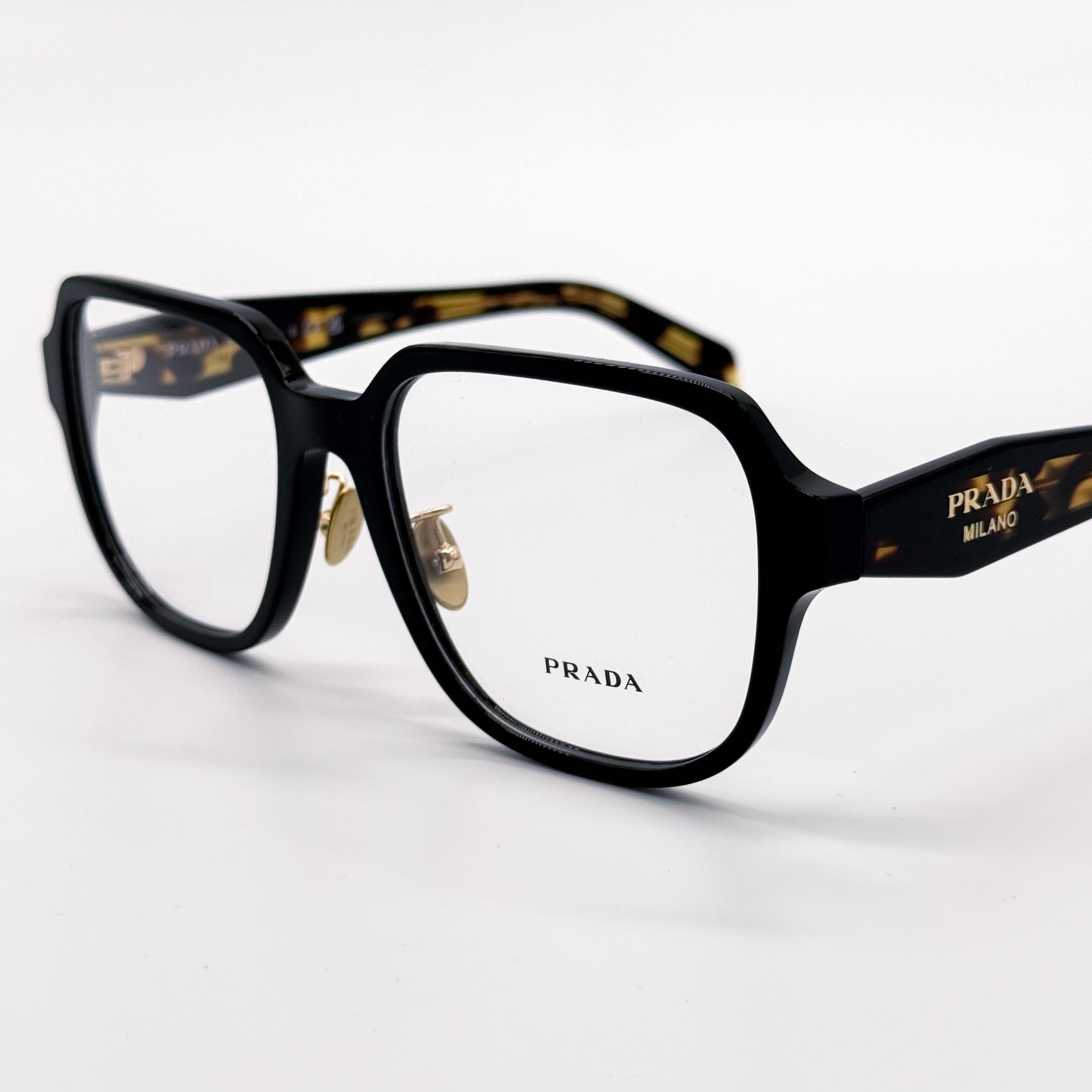 Prada NEW PRADA PRB07VD 3891O1 EYEGLASSES WOMEN BLACK/HAVANA EYEWE Size ONE SIZE - 6 Thumbnail
