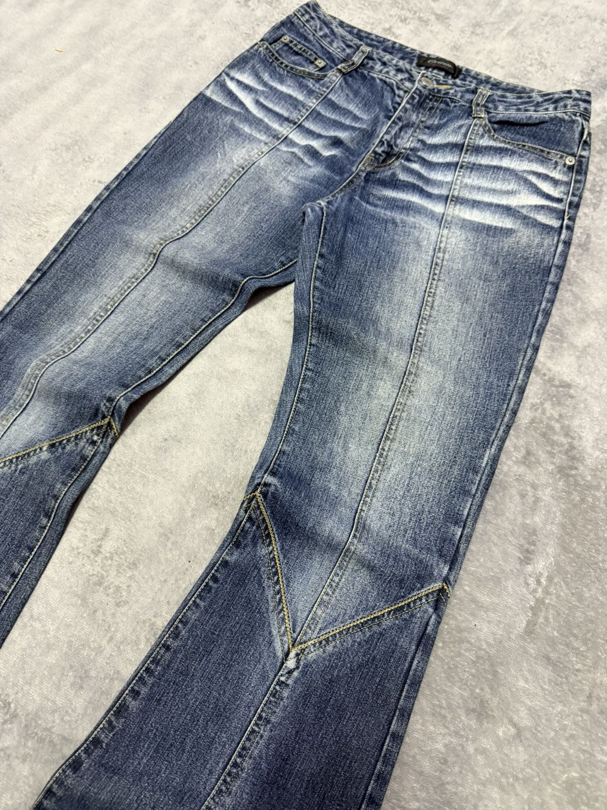 Hysteric Glamour Oririn Japan Panelling Flared Bootcut Jeans Size US 28 / EU 44 - 10 Thumbnail