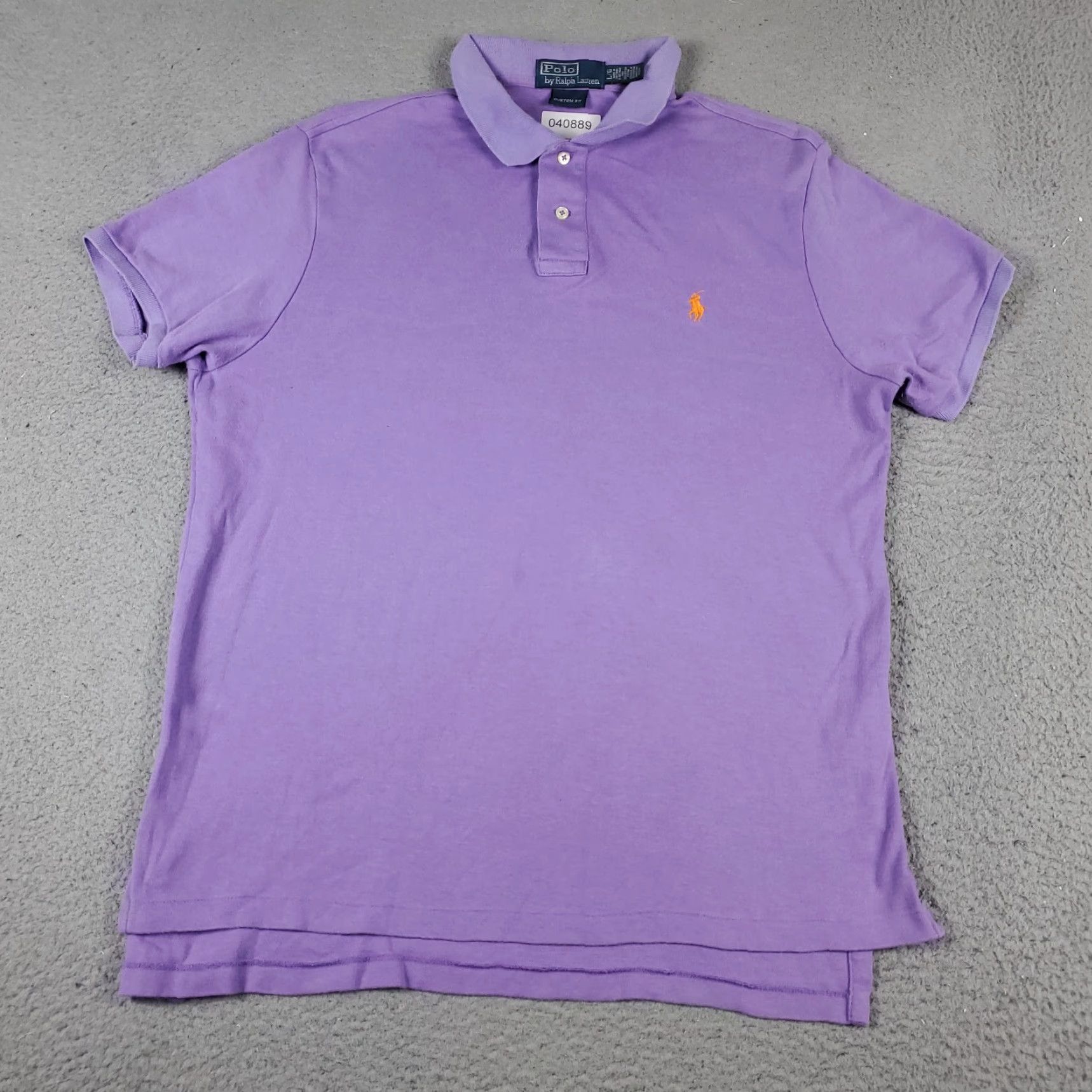 Ralph Lauren Ralph Lauren Polo Shirt Mens Large Purple Casual Short Sleeve Activewear Size US L / EU 52-54 / 3 - 3 Thumbnail