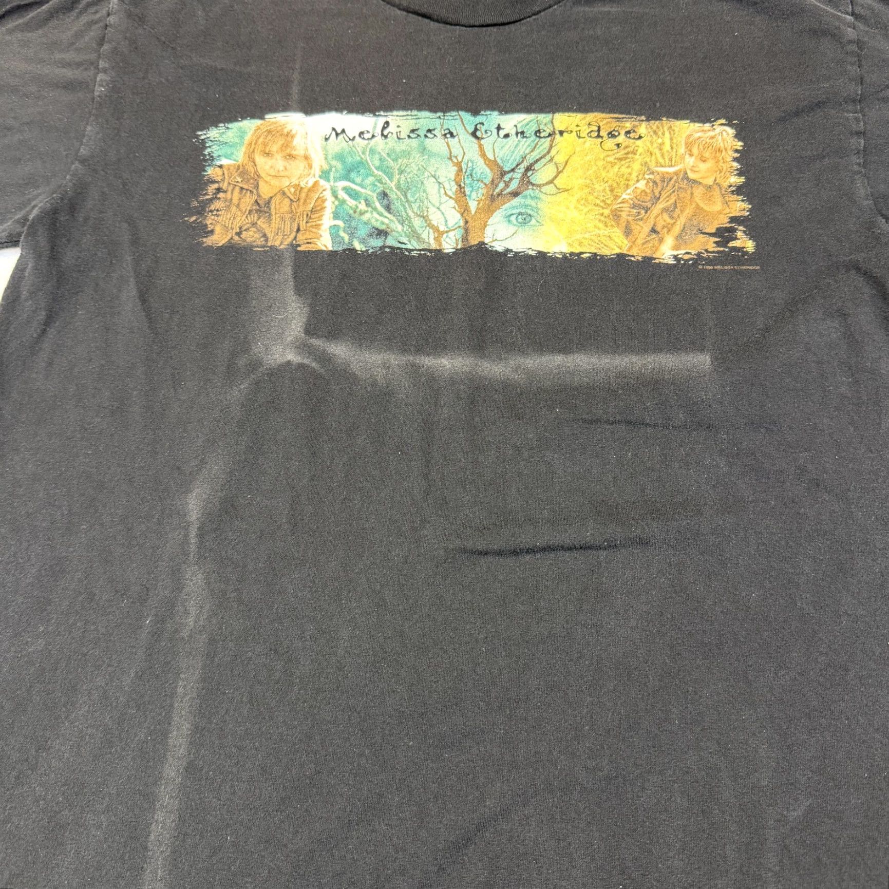 Melissa VINTAGE Melissa Etheridge Breakdown Tee Mens Large Black Tour 90s Winterland Shirt Size US L / EU 52-54 / 3 - 3 Thumbnail