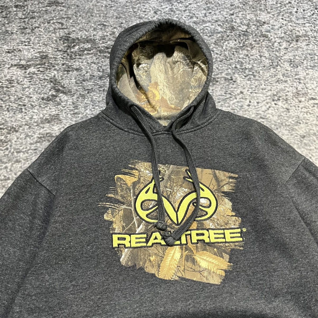 Realtree Realtree Grunge Skater Y2K Camo Gray Hoodie Sweatshirt Size US L / EU 52-54 / 3 - 4 Thumbnail
