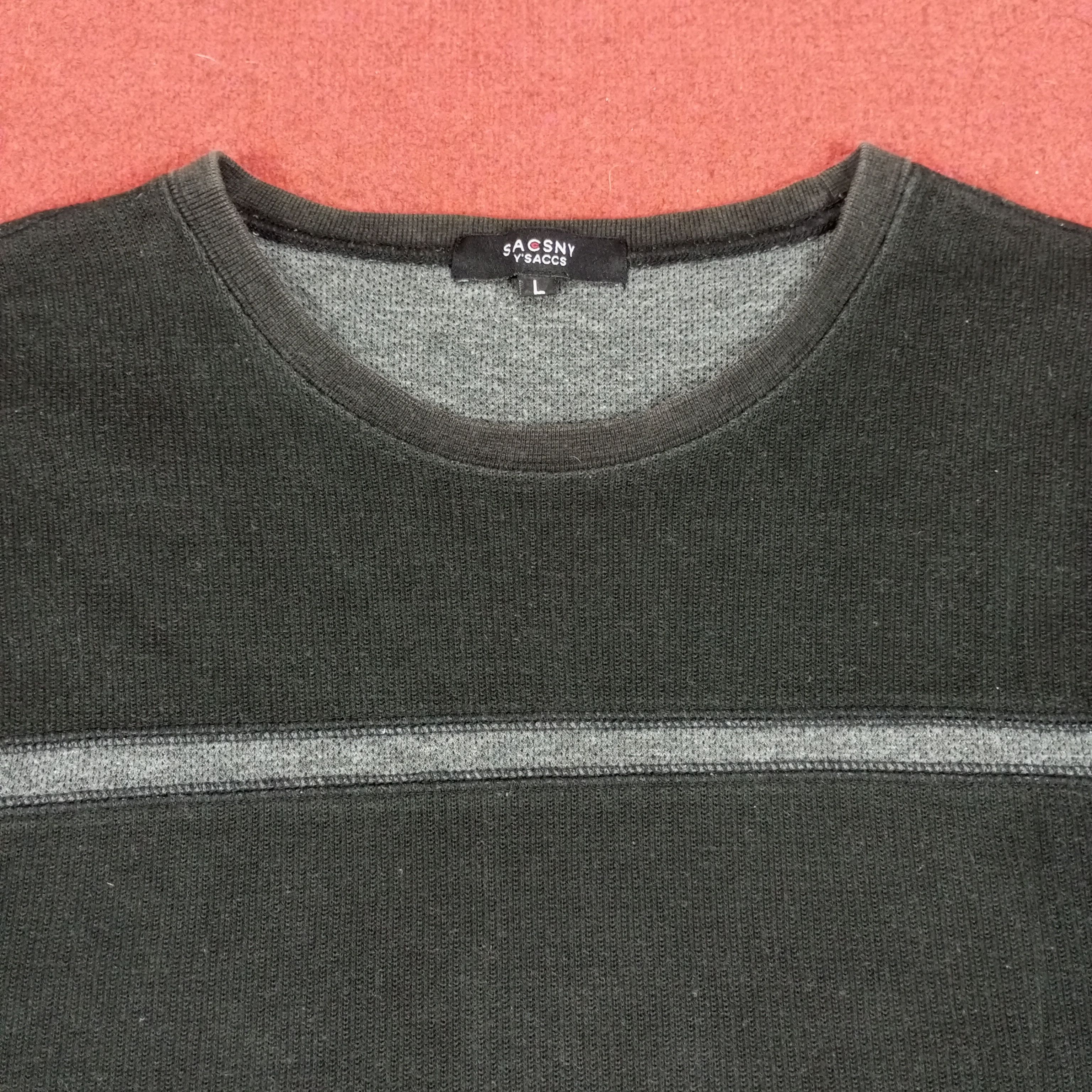 Designer × Vintage × Yohji Yamamoto Sacsny Yohji Yamamoto Brand Custom Art Long Sleeve Tshirt Size US L / EU 52-54 / 3 - 4 Thumbnail