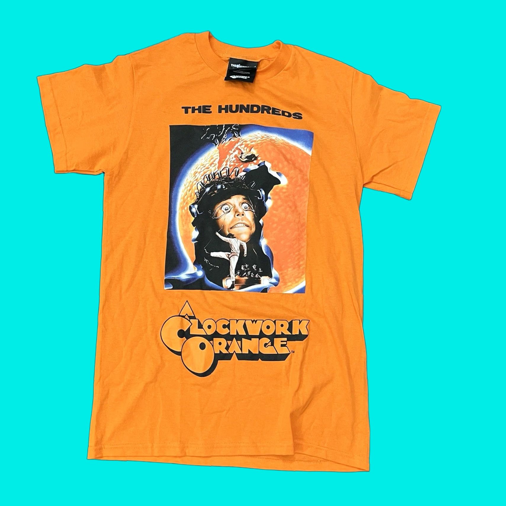 The Hundreds The Hundreds A Clockwork Orange T-Shirt Mens S Orange Graphic Print Crew Neck 70s Classic Funny RARE Size US S / EU 44-46 / 1 - 1 Thumbnail