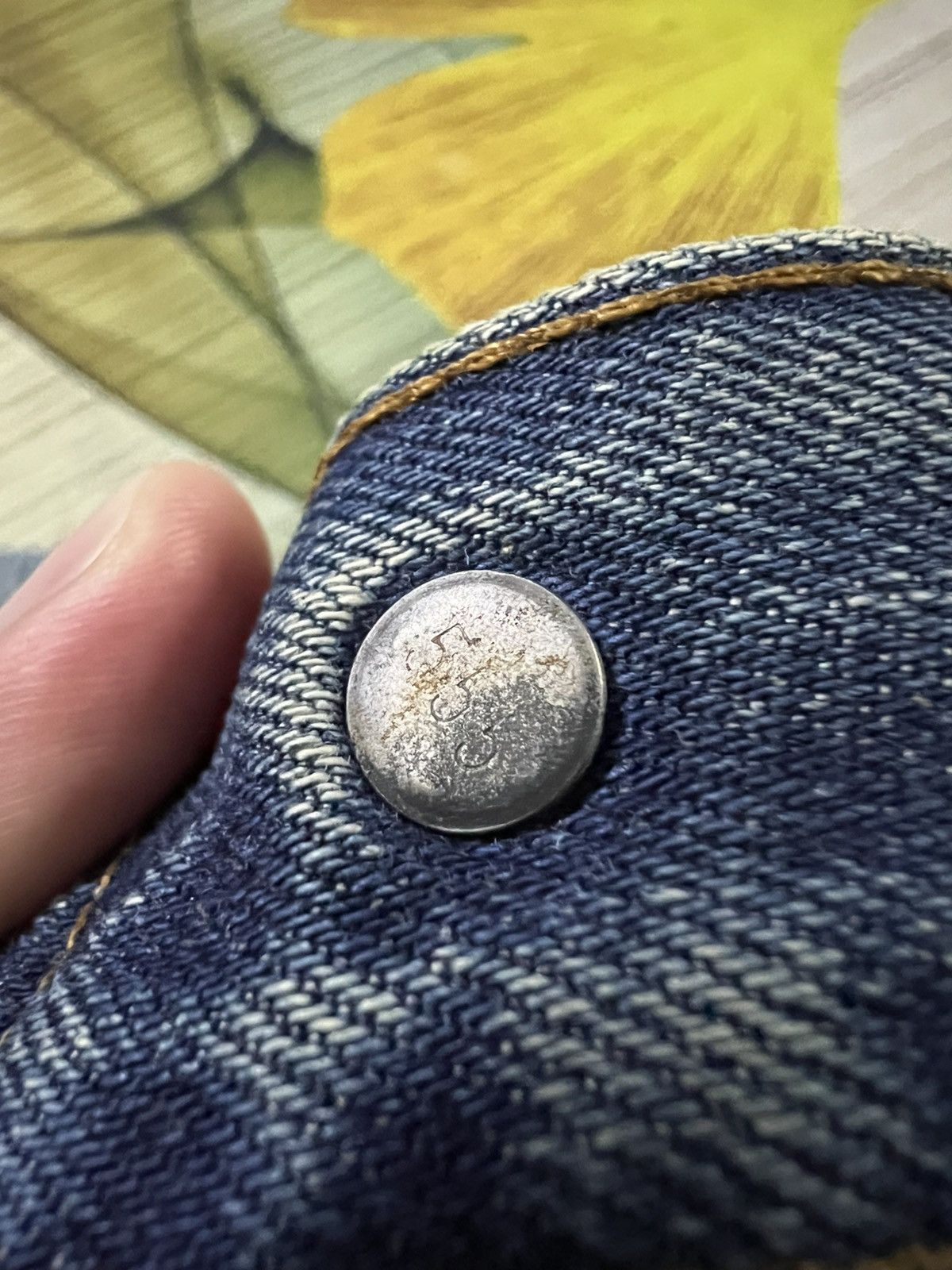 Levi's Vintage 1993 Levis 501 E Selvedge Distressed Ripped Jean Size US 29 - 12 Thumbnail