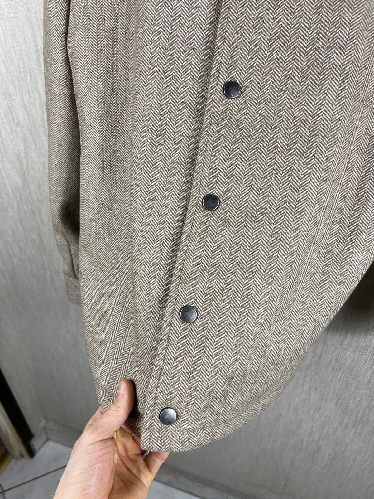 Holzweiler Holzweiler gabo shirt jacket sand wool herringbone button up Size US S / EU 44-46 / 1 - 13 Thumbnail