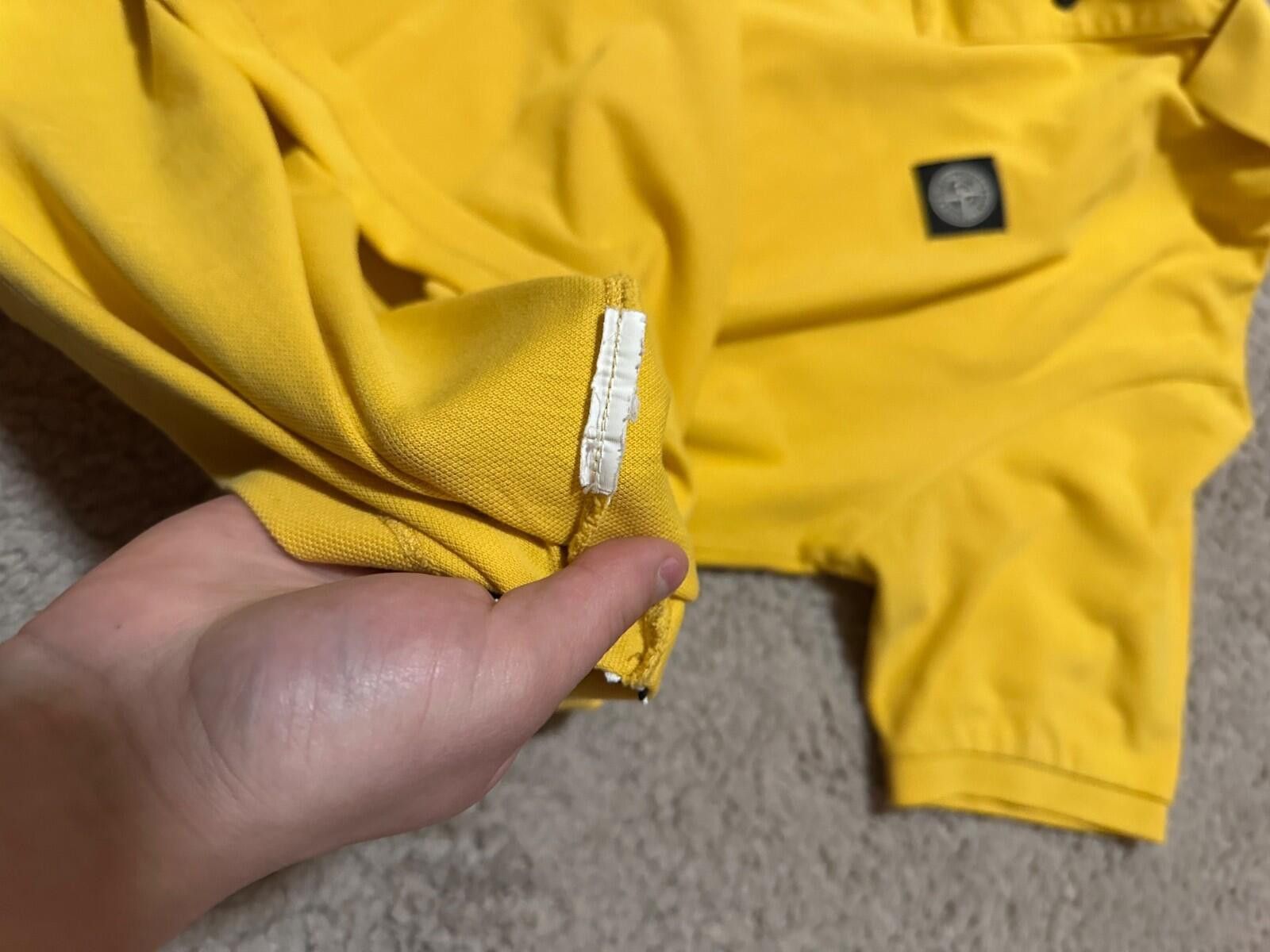 Stone Island Stone Island Patch Program Yellow Polo Shirt Sz XL Size US XL / EU 56 / 4 - 8 Thumbnail