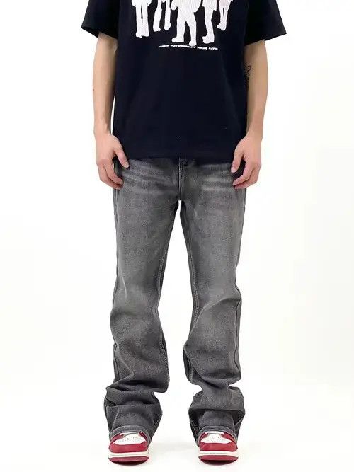 Japanese Brand y2k faded hiphop baggy flared jeans Size US 30 / EU 46 - 2 Thumbnail