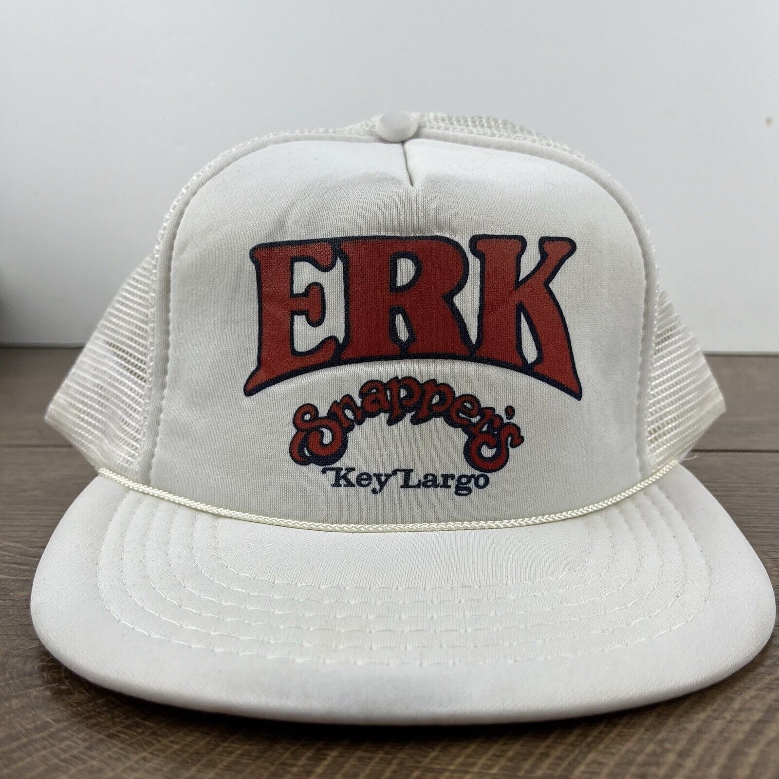 Other ERK Snappers hat Key Largo Snapback Hat White Hat Adjustable Size ONE SIZE - 6 Thumbnail