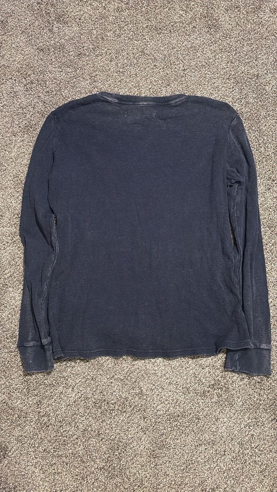 Other Vintage Washed Navy Blue Boundless North Waffle Longsleeve Size US L / EU 52-54 / 3 - 2 Thumbnail
