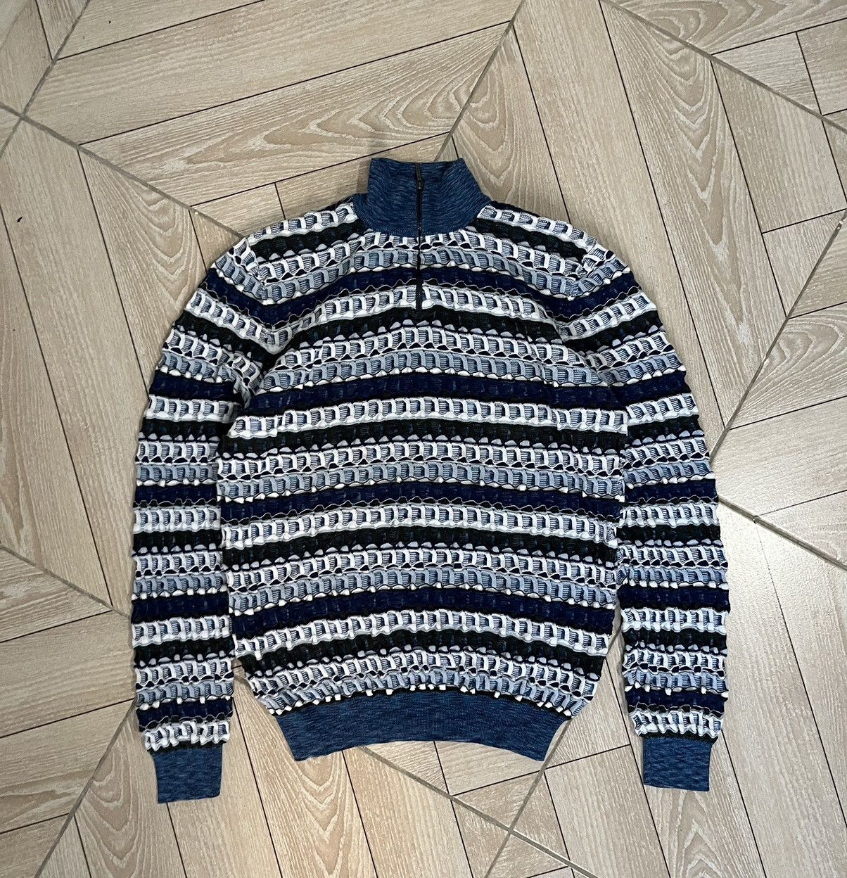 Missoni Missoni 3D quarter zip pullover Size US M / EU 48-50 / 2 - 2 Thumbnail