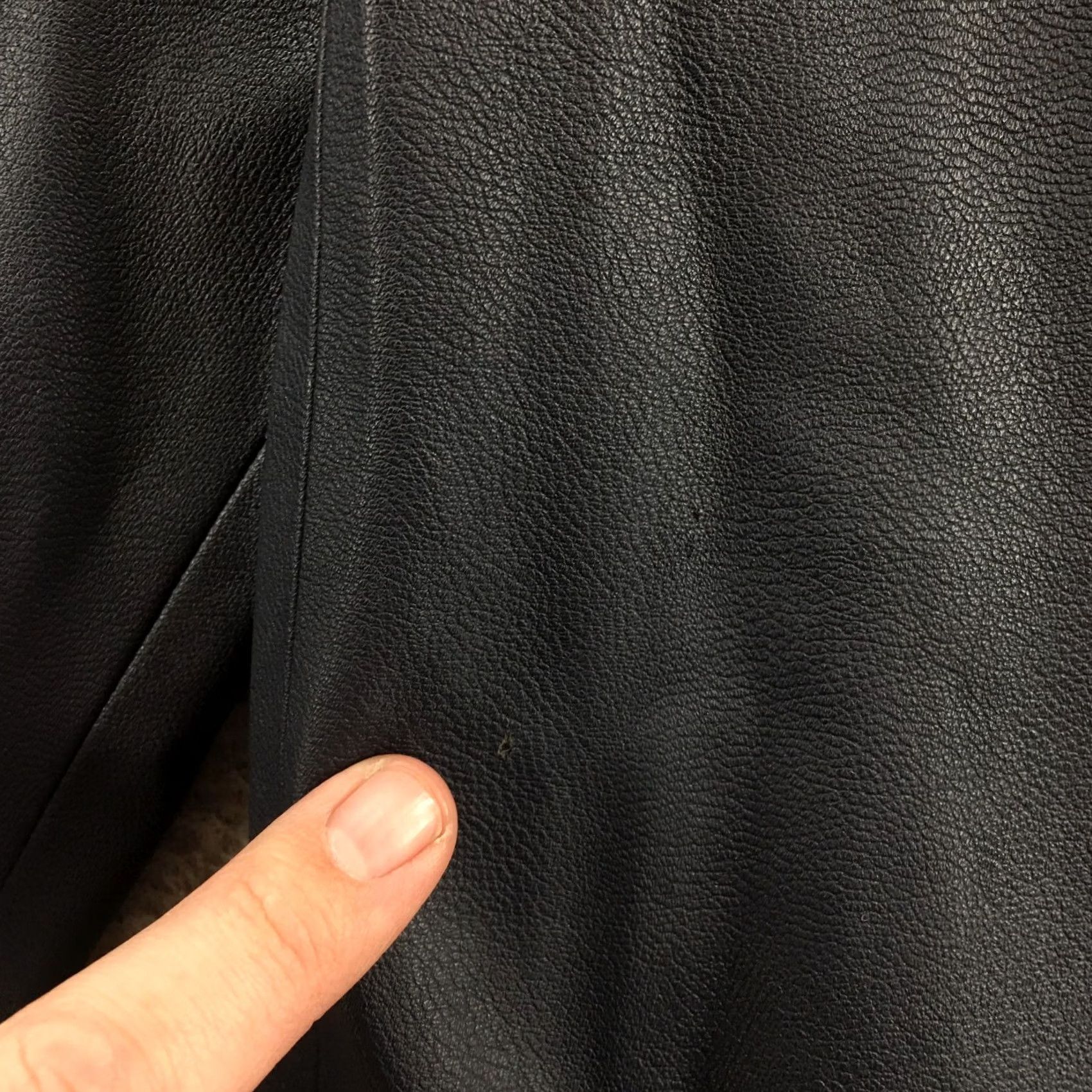 Zara Zara Basic Faux Leather Jacket Womens Small Black Open Style Long Sleeve Casual Size S / US 4 / IT 40 - 7 Thumbnail