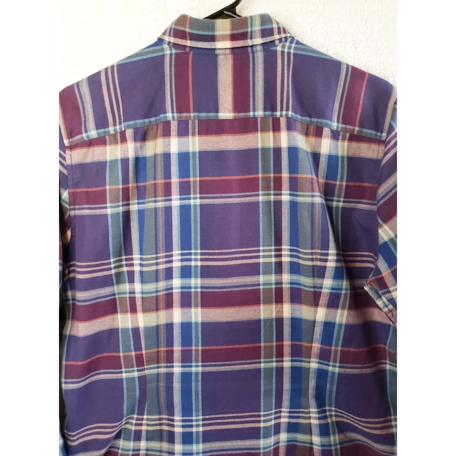 Ralph Lauren Lauren Ralph Lauren Shirt Women's L Button Up Plaid Purple Green Multicolored Casual LRL Shirt Size L / US 10 / IT 46 - 7 Thumbnail