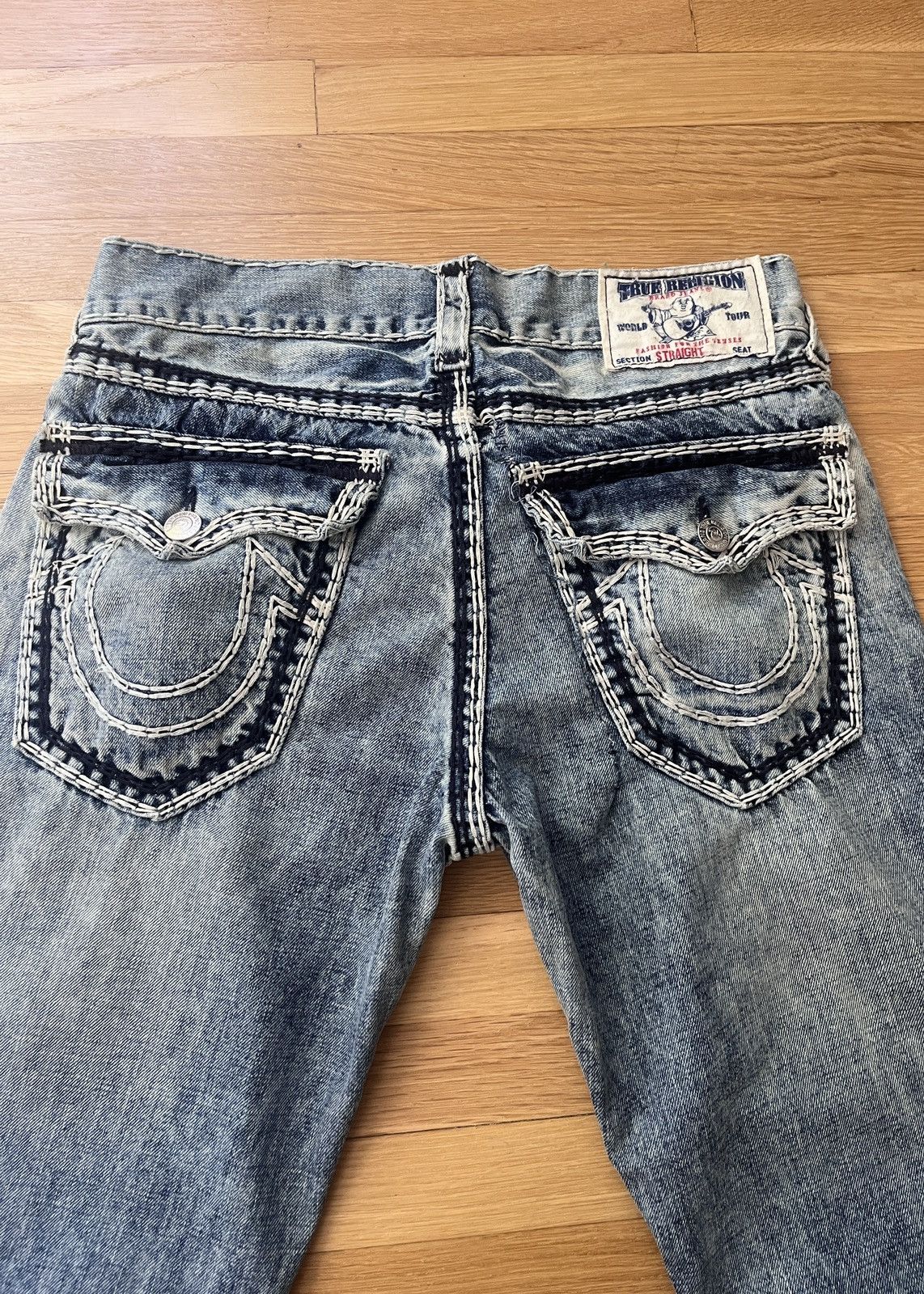 True Religion True Religion Acid Wash “Distressed” Rare Jeans Size US 32 / EU 48 - 4 Thumbnail