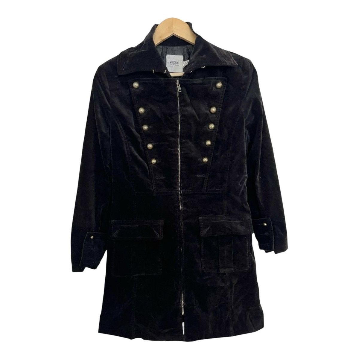 Moschino Moschino fw04 black velvet steampunk jacket Size US M / EU 48-50 / 2 - 1 Thumbnail