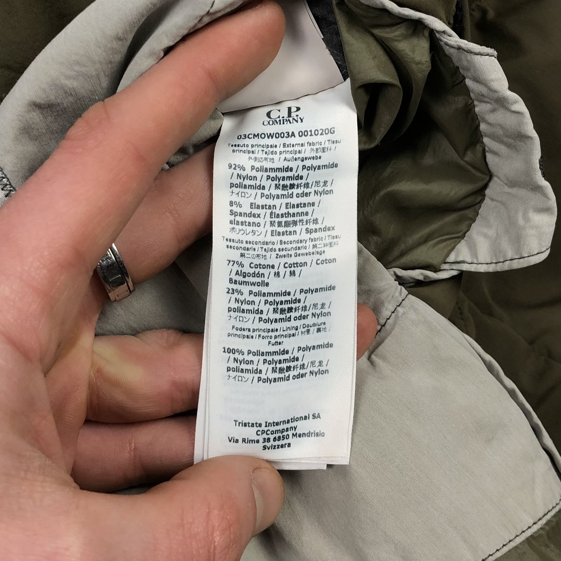 C.P. Company C.P. Company Nycra Stretch Nylon Shell Goggle Down Jacket Size US XL / EU 56 / 4 - 25 Thumbnail