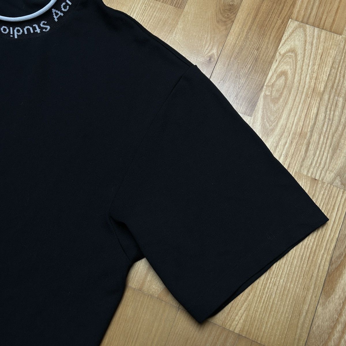 Acne Studios Acne Studios Logo rib tee black Size US M / EU 48-50 / 2 - 4 Thumbnail
