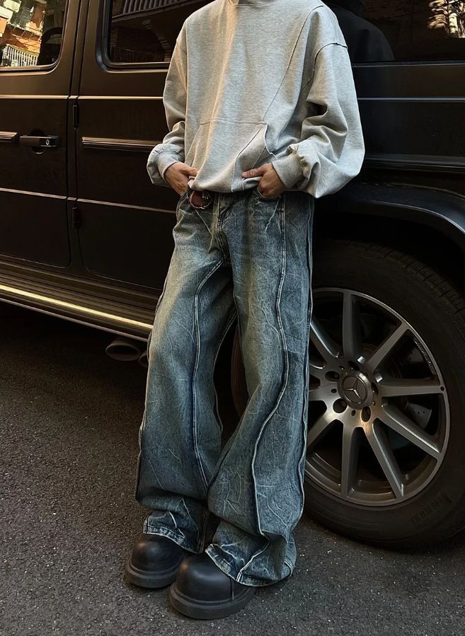 Japanese Brand × Jean Baggy Jeans Men Size US 32 / EU 48 - 5 Thumbnail