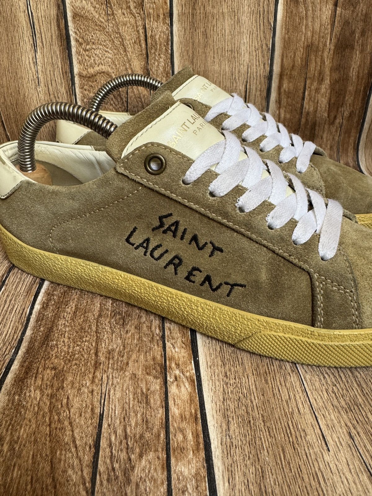 Hedi Slimane × Saint Laurent Paris court classic trainers Size US 7.5 / IT 37.5 - 3 Thumbnail