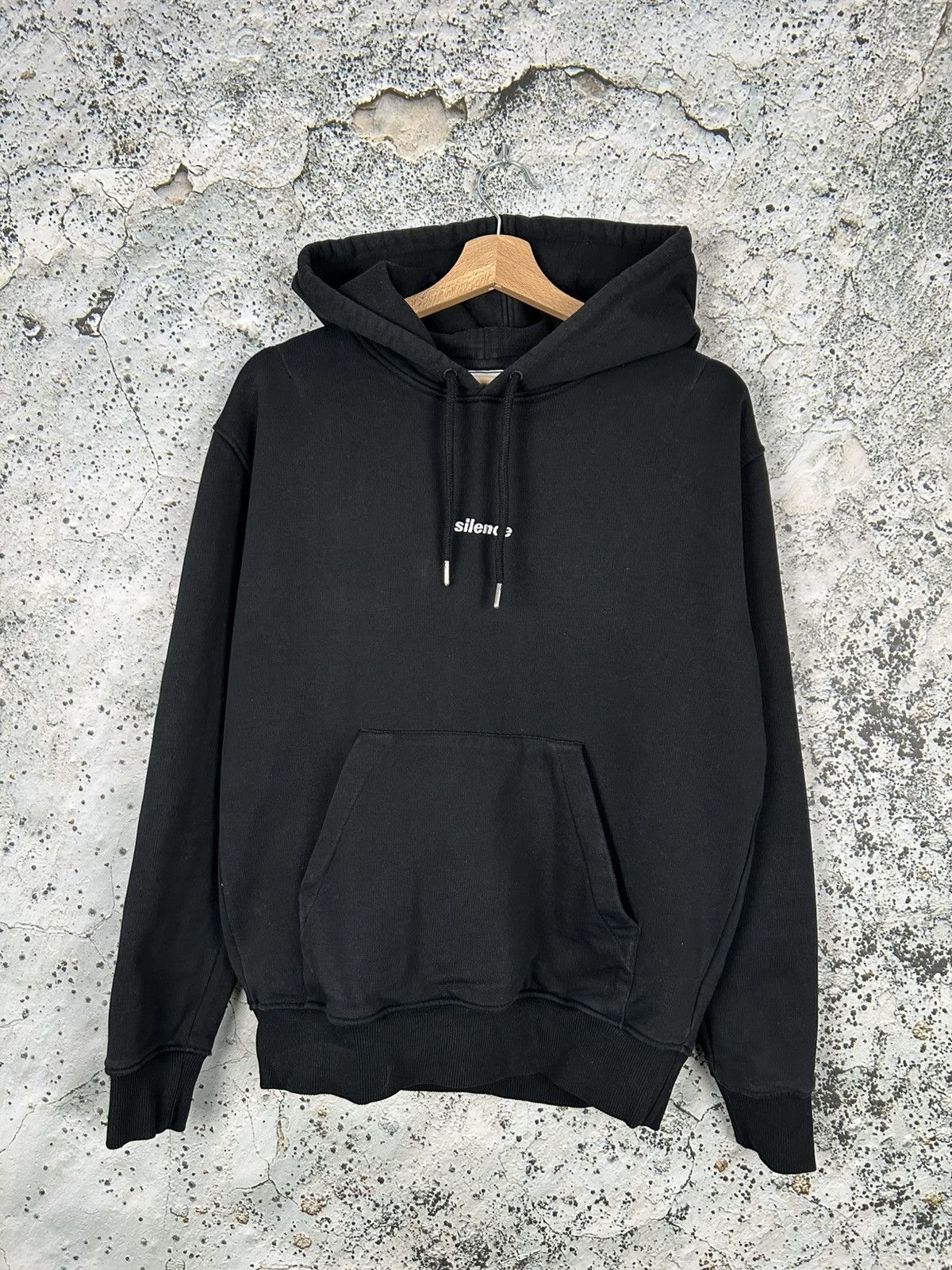 AMI AMI Alexandre Mattiussi Silence Black Hoodie Designer Rare Size US M / EU 48-50 / 2 - 1 Thumbnail