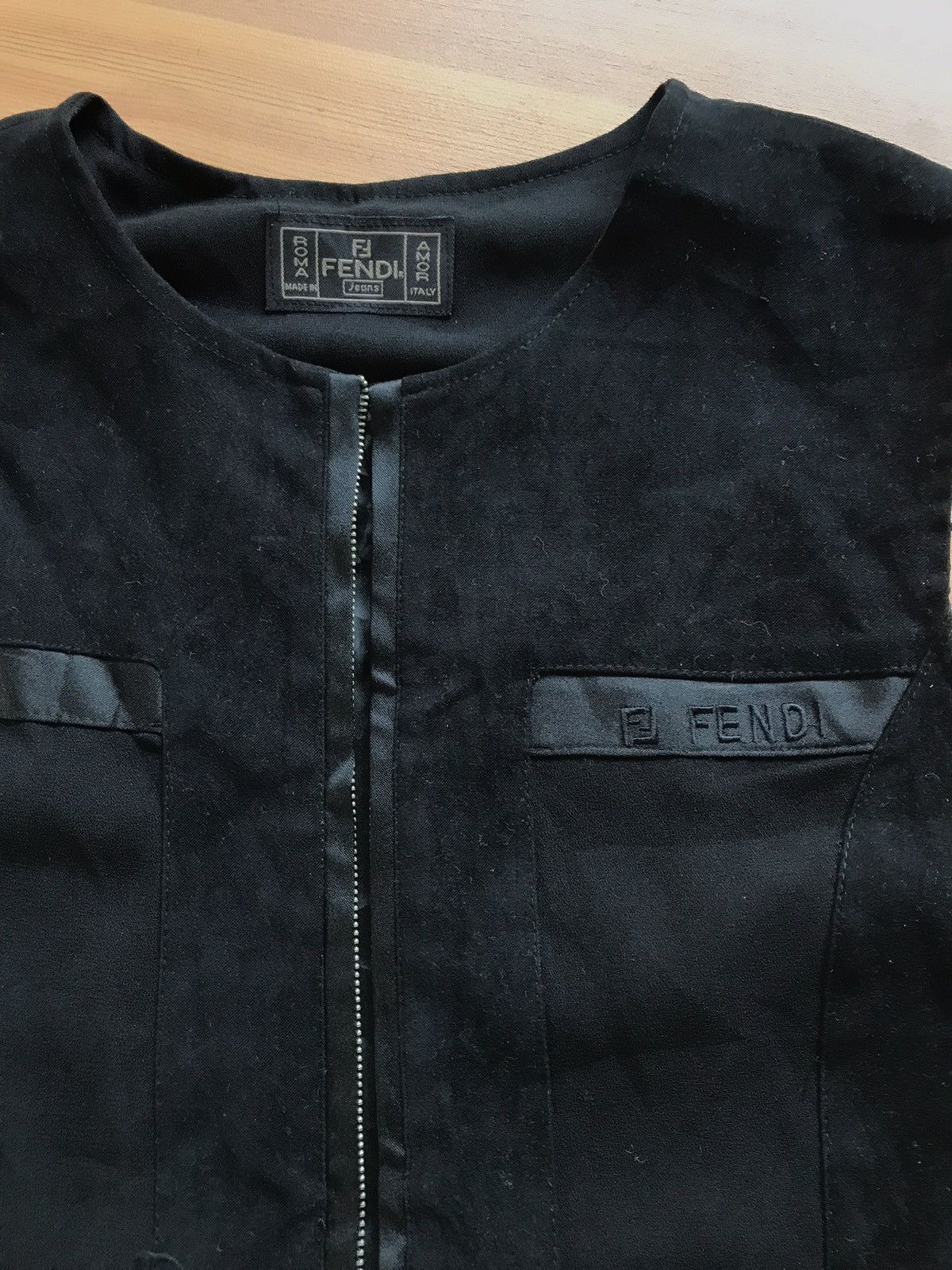Fendi × Vintage Vintage FENDI Zip Up Vest Size 36S - 4 Thumbnail