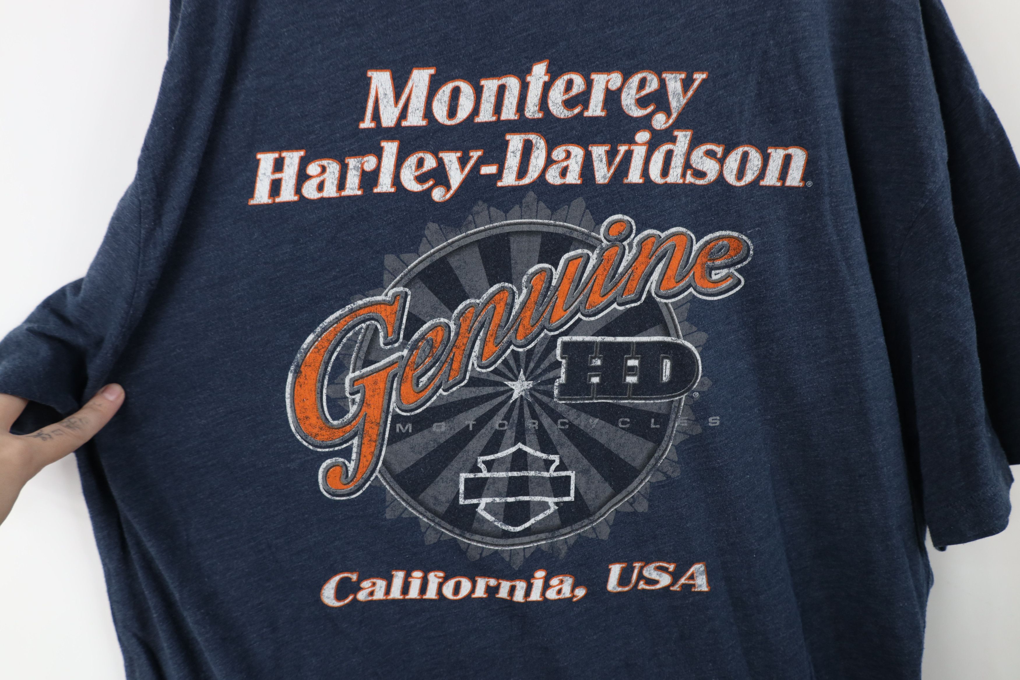 Harley Davidson Vintage Y2K Harley Davidson Jersey Knit Short Sleeve T-Shirt Size US XL / EU 56 / 4 - 11 Thumbnail