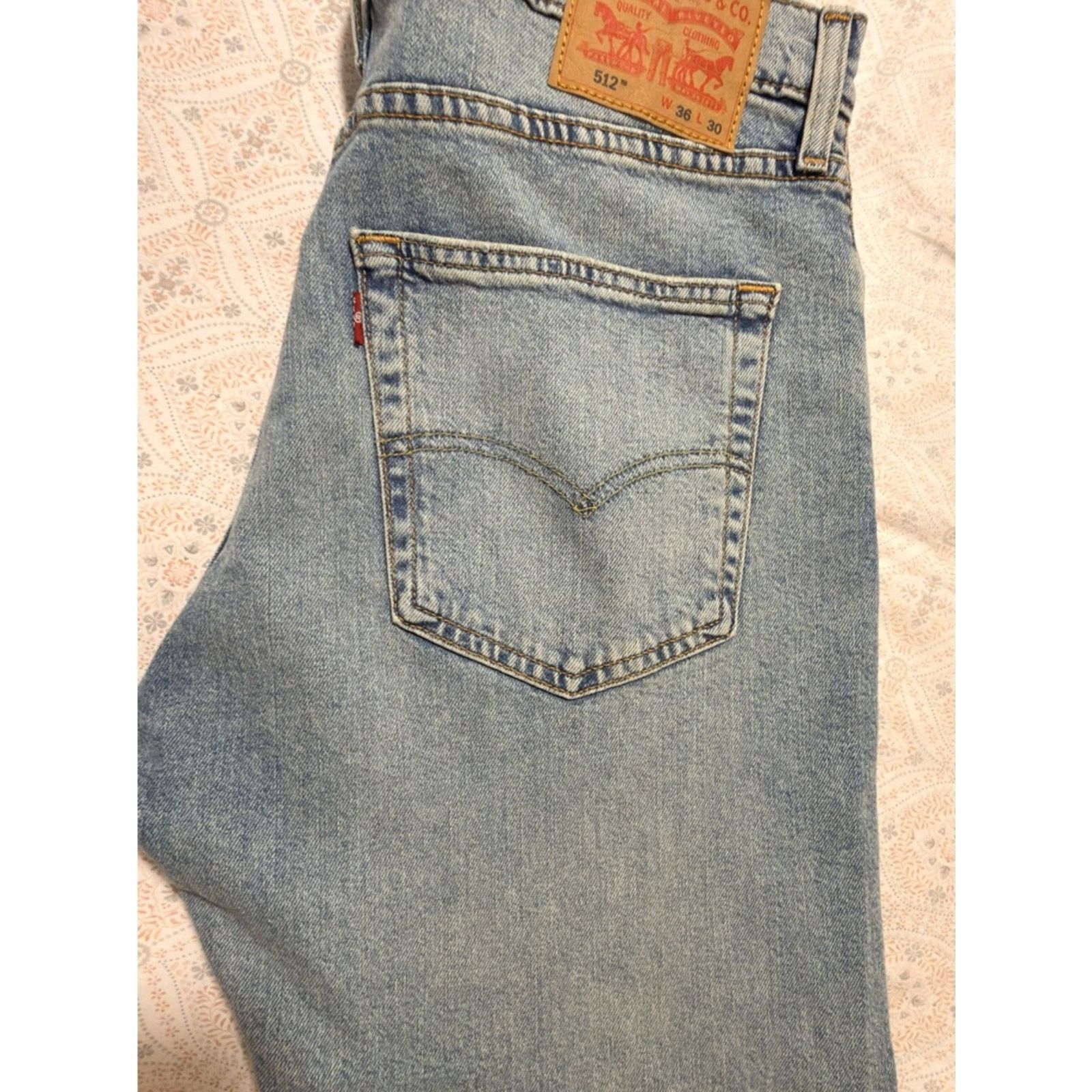 Levi's Levi's Light Blue Slim Straight Ripped Jeans Size US 36 / EU 52 - 4 Thumbnail