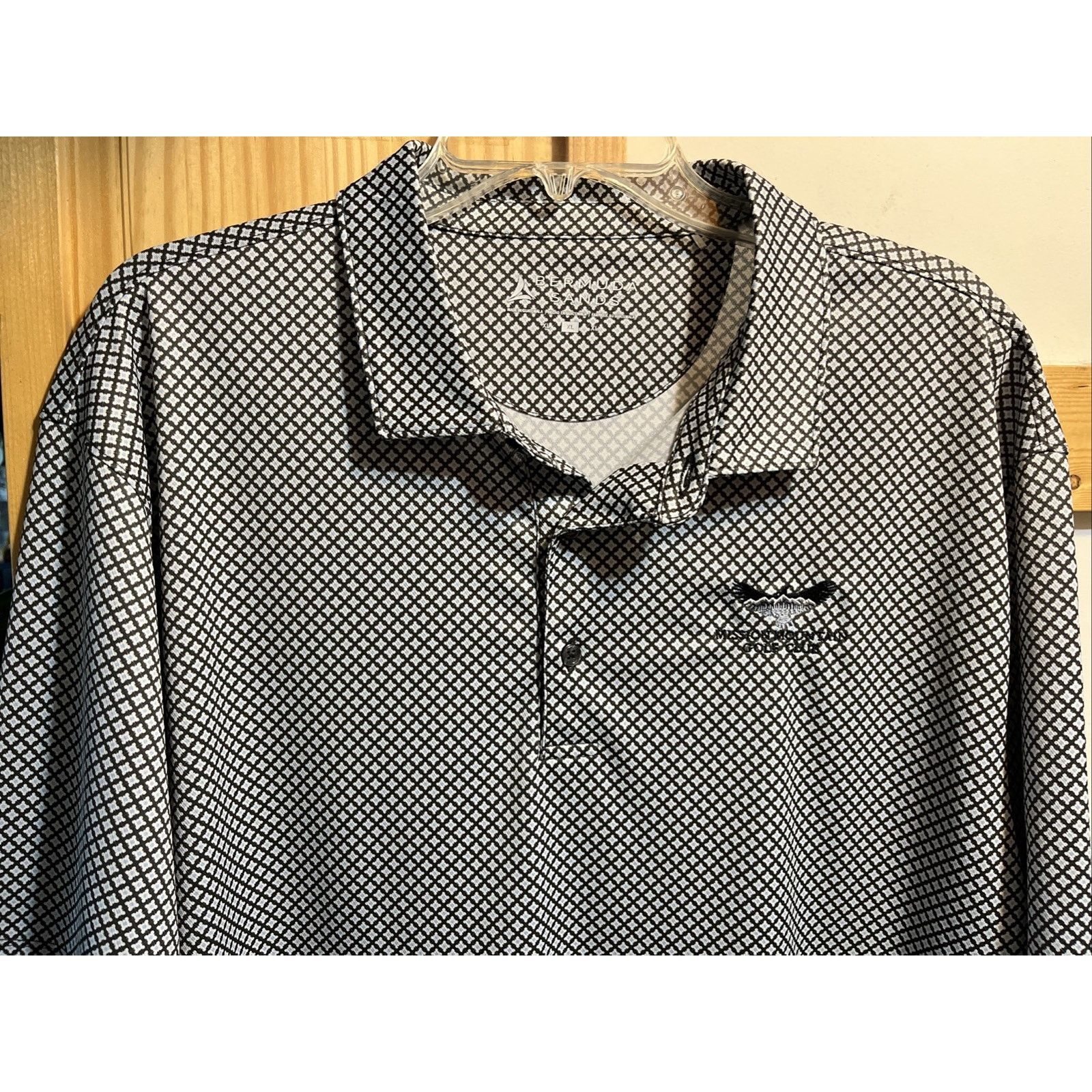 Other Bermuda Sands XL Polo Polyester Spandex Blend Blue White Size US XL / EU 56 / 4 - 5 Thumbnail