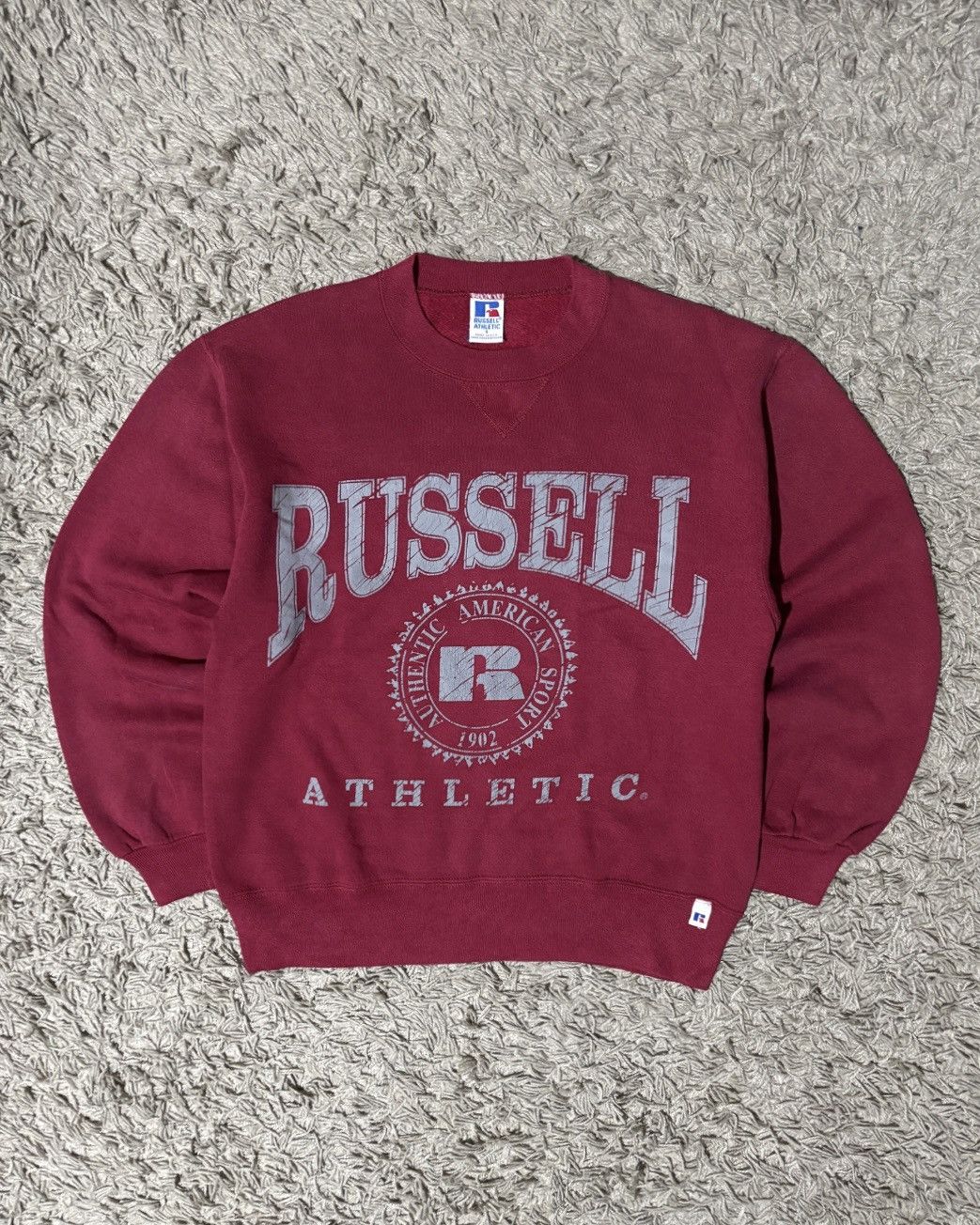 Russell Athletic 1990’s Russell Athletic “Spellout” Red Sweatshirt Size US M / EU 48-50 / 2 - 1 Thumbnail