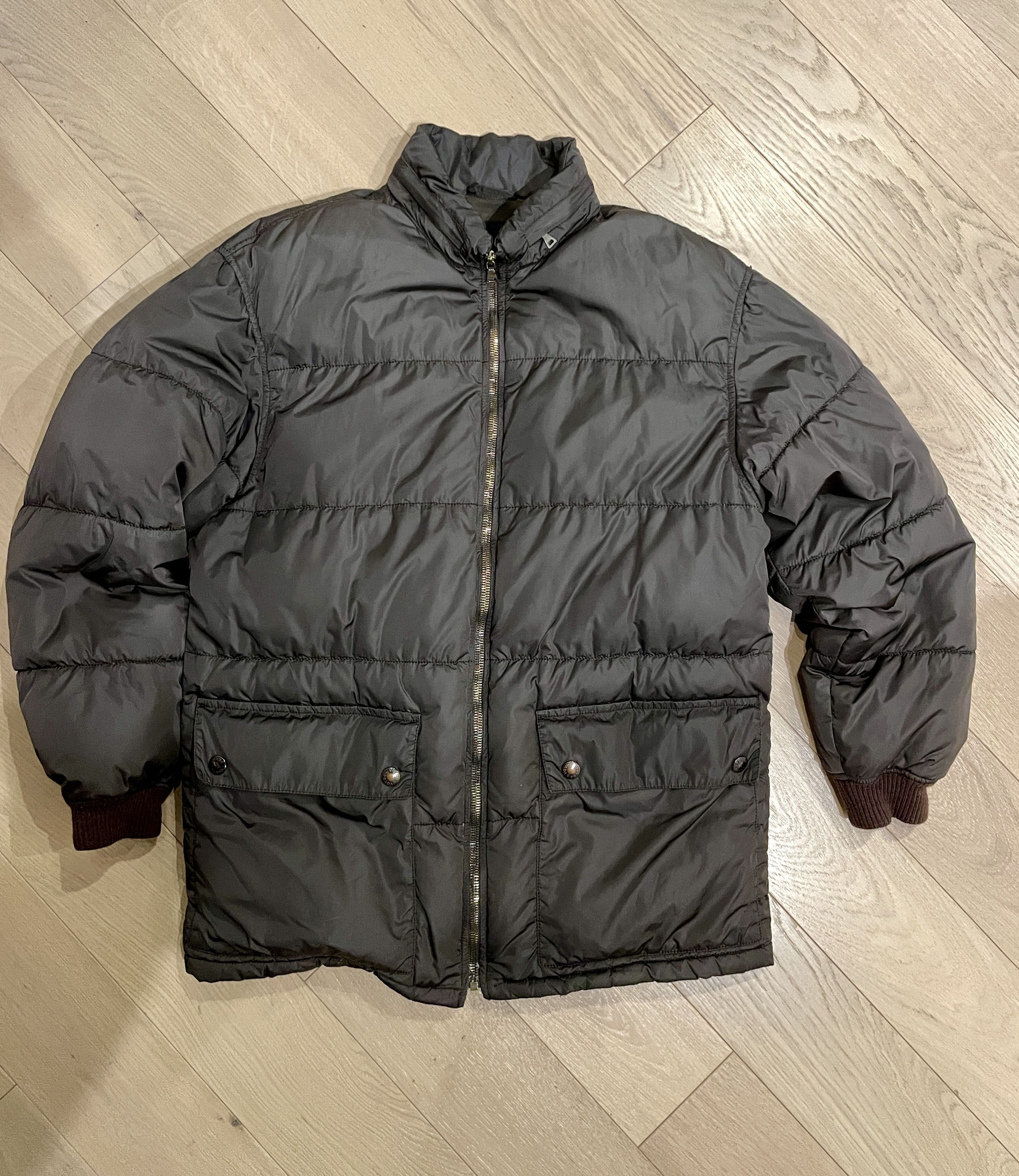 image of Prada Puffa Jacket Duvet in Bronze Brown, Men's (Size Small)