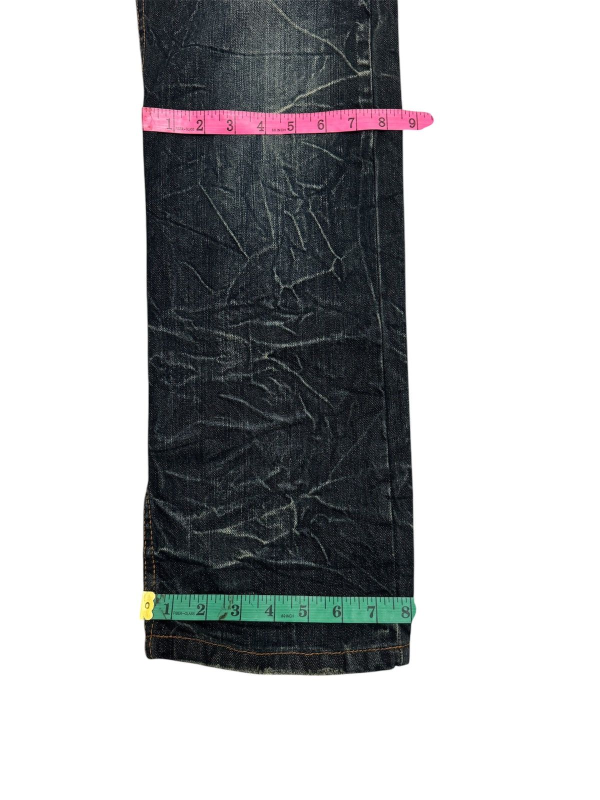 Japanese Brand JAPANESE DESIGN NYLAUS DOUBLE WAIST SEDITIONARIES STYLE JEAN Size US 30 / EU 46 - 19 Thumbnail