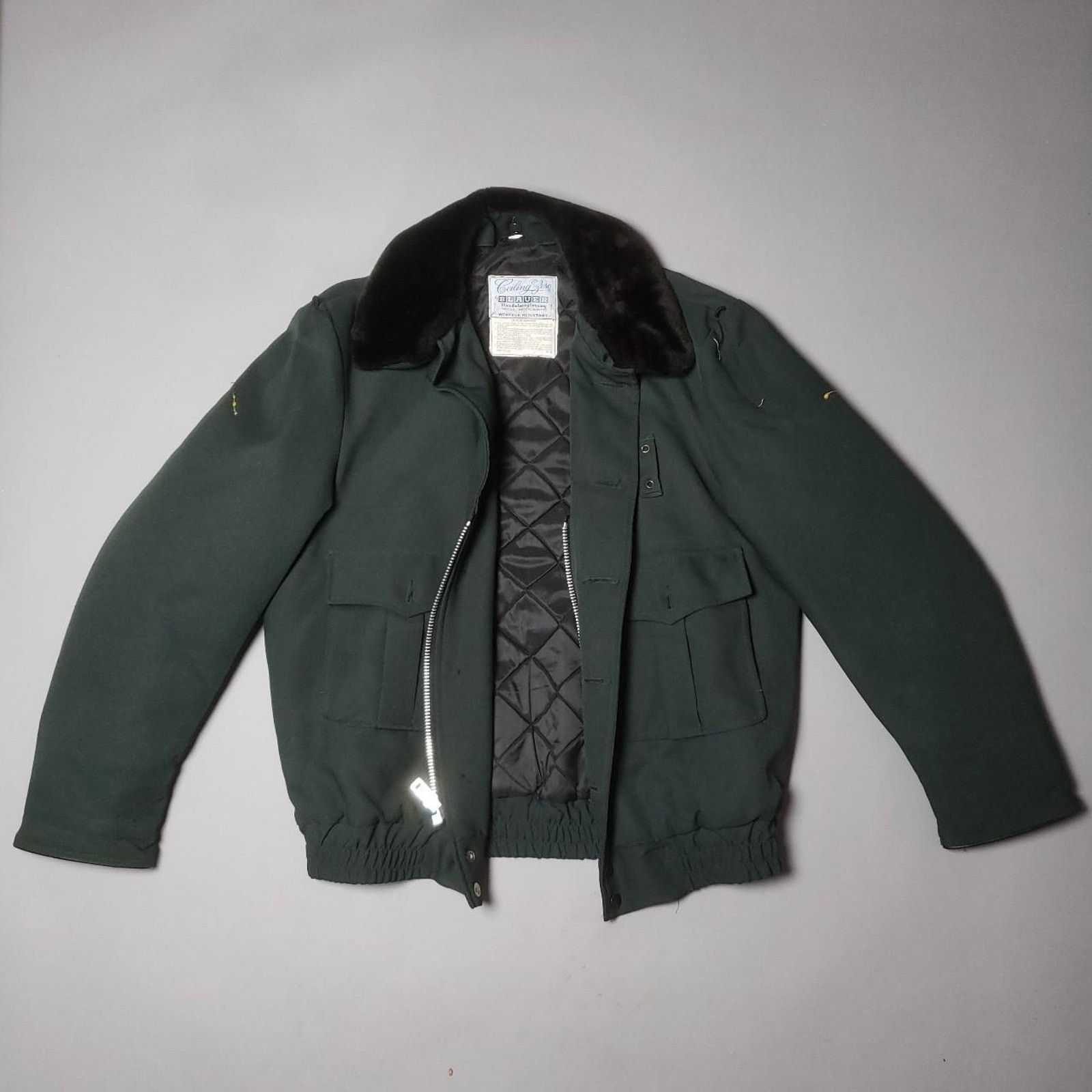 Vintage VINTAGE 70s BLAUER CEILING ZERO BOMBER JACKET 48L MILITARY Size US L / EU 52-54 / 3 - 1 Thumbnail