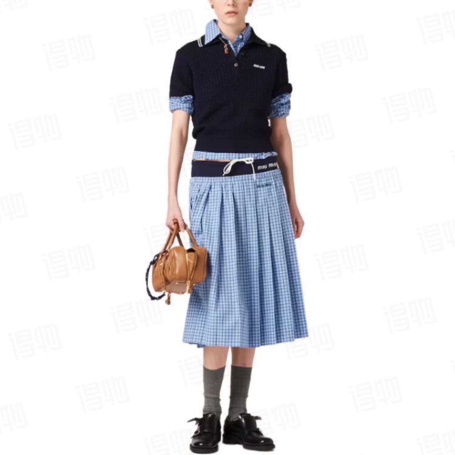 Miu Miu MIU MIU 24 Gingham Classic Preppy Skirt Size 24" / US 00 / IT 34 - 8 Thumbnail