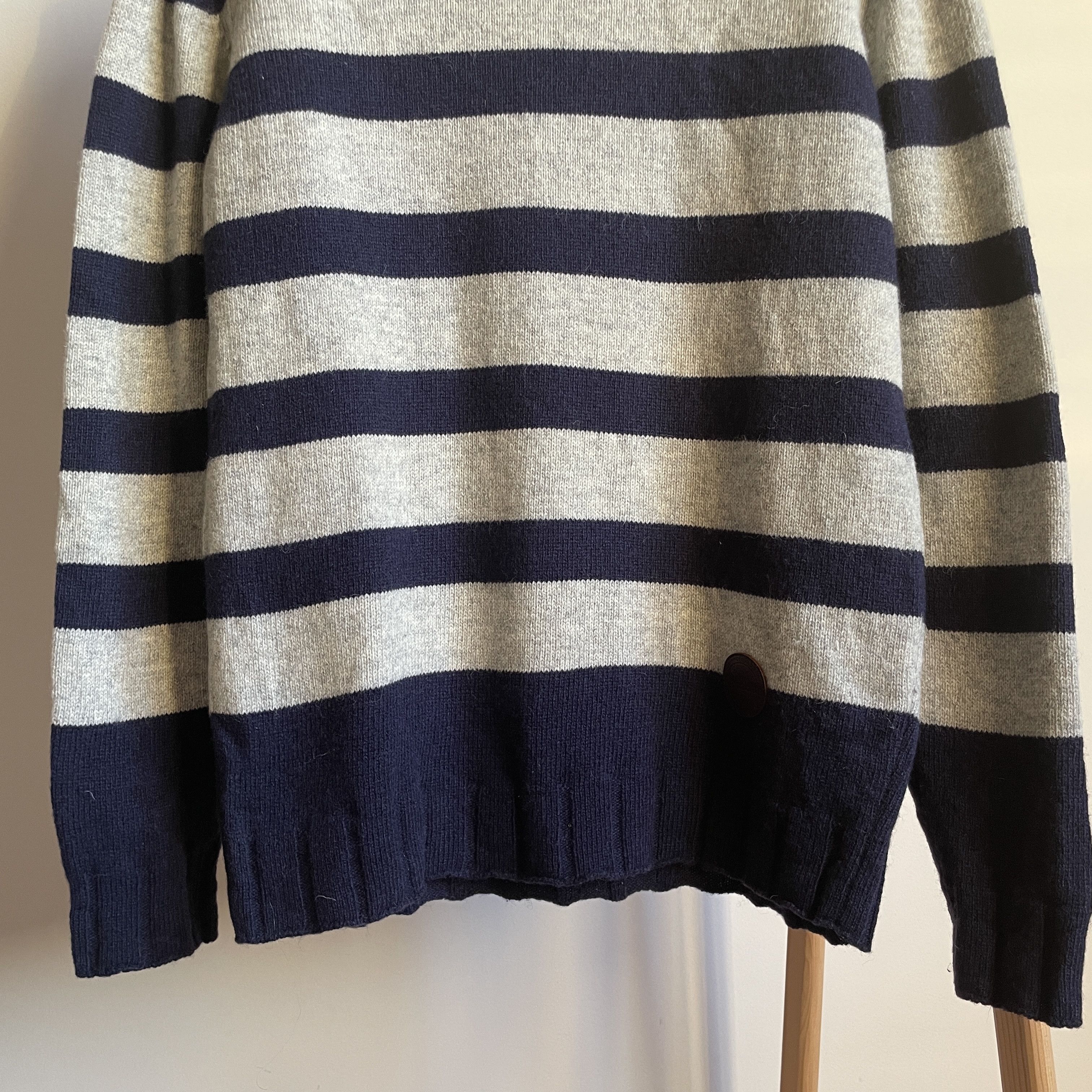 Barbour Barbour Stockman Stripe Crew Neck Shetland Wool Sweater Size US M / EU 48-50 / 2 - 4 Thumbnail