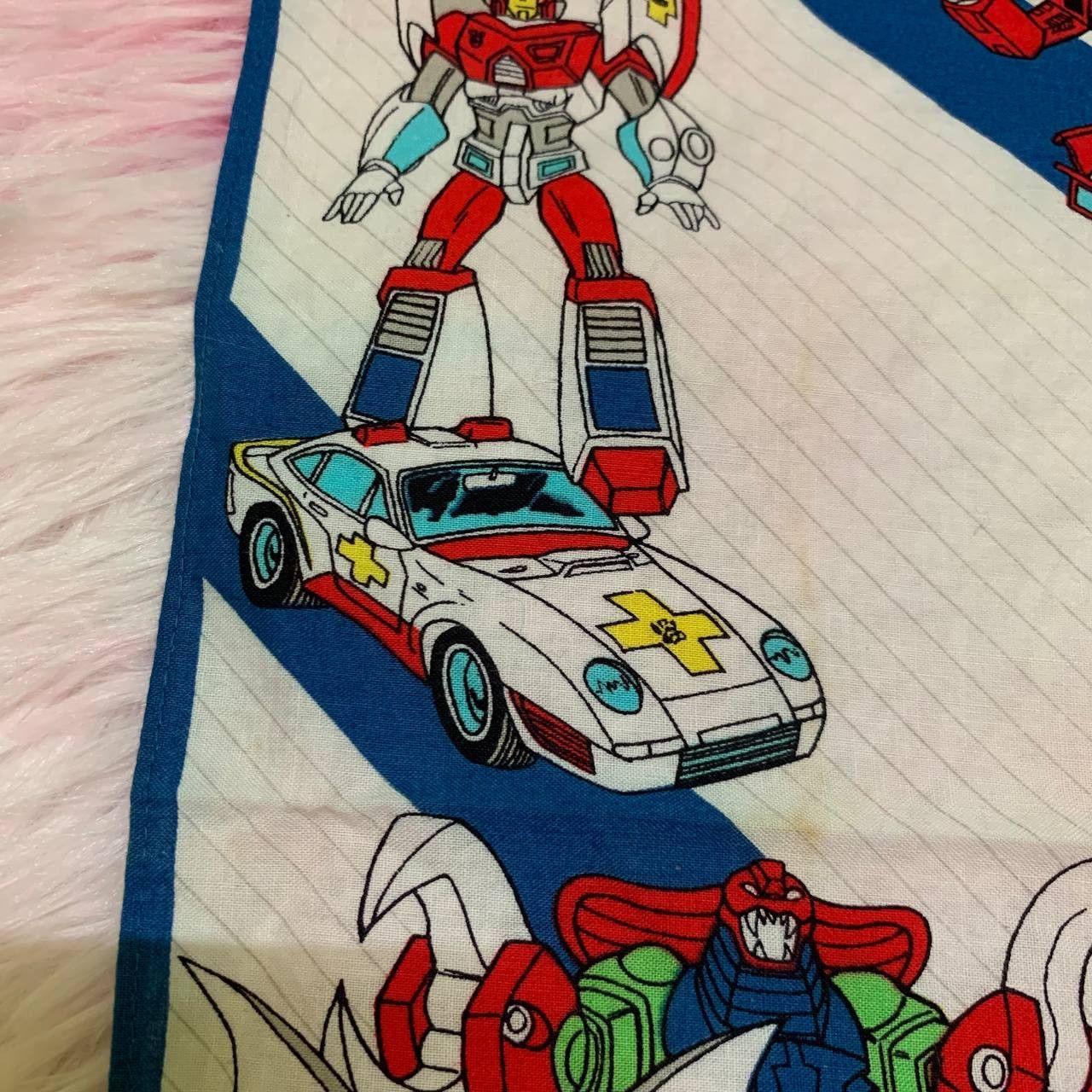 Japanese Brand × Transformers × Vintage RARE Vintage Transformers 1988 Handkerchief Bandana Size ONE SIZE - 5 Thumbnail