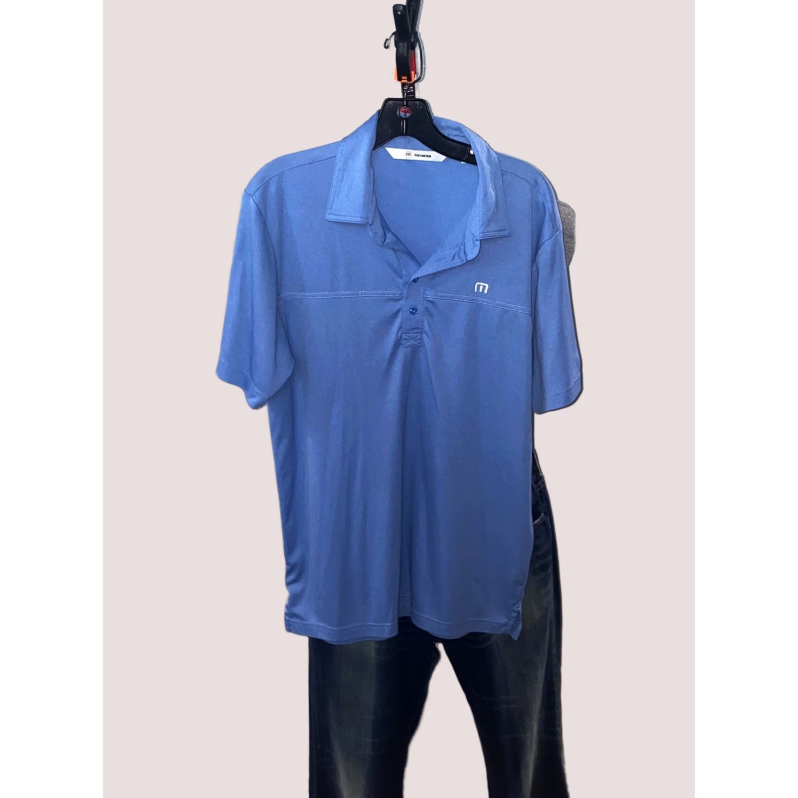 TravisMathew Travis Matthew Blue Aria Las Vegas Hotel Casino POLO SHIRT Medium M Sharp Color Men Polo Shirt Las Vegas 90s Event? Size US M / EU 48-50 / 2 - 1 Thumbnail