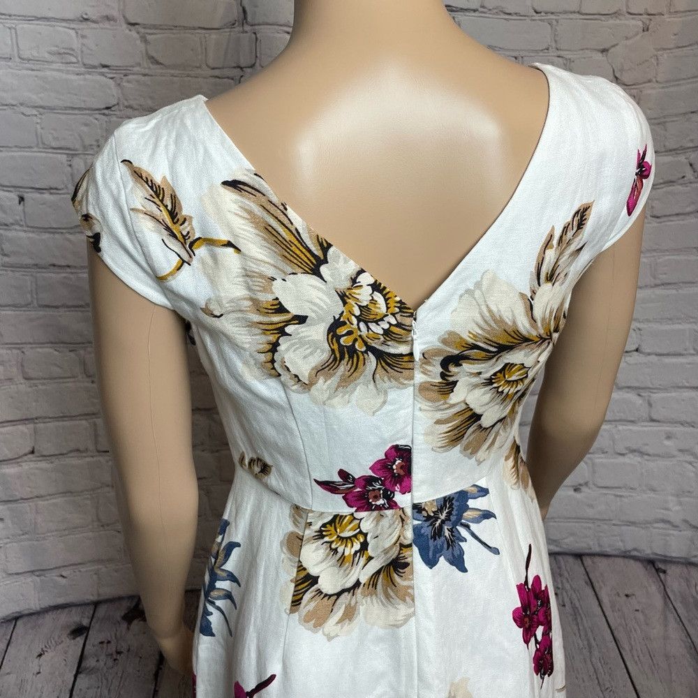 floral a line mini dress Viole Embroidered Floral Cotton A-Line Mini Dress main image 0