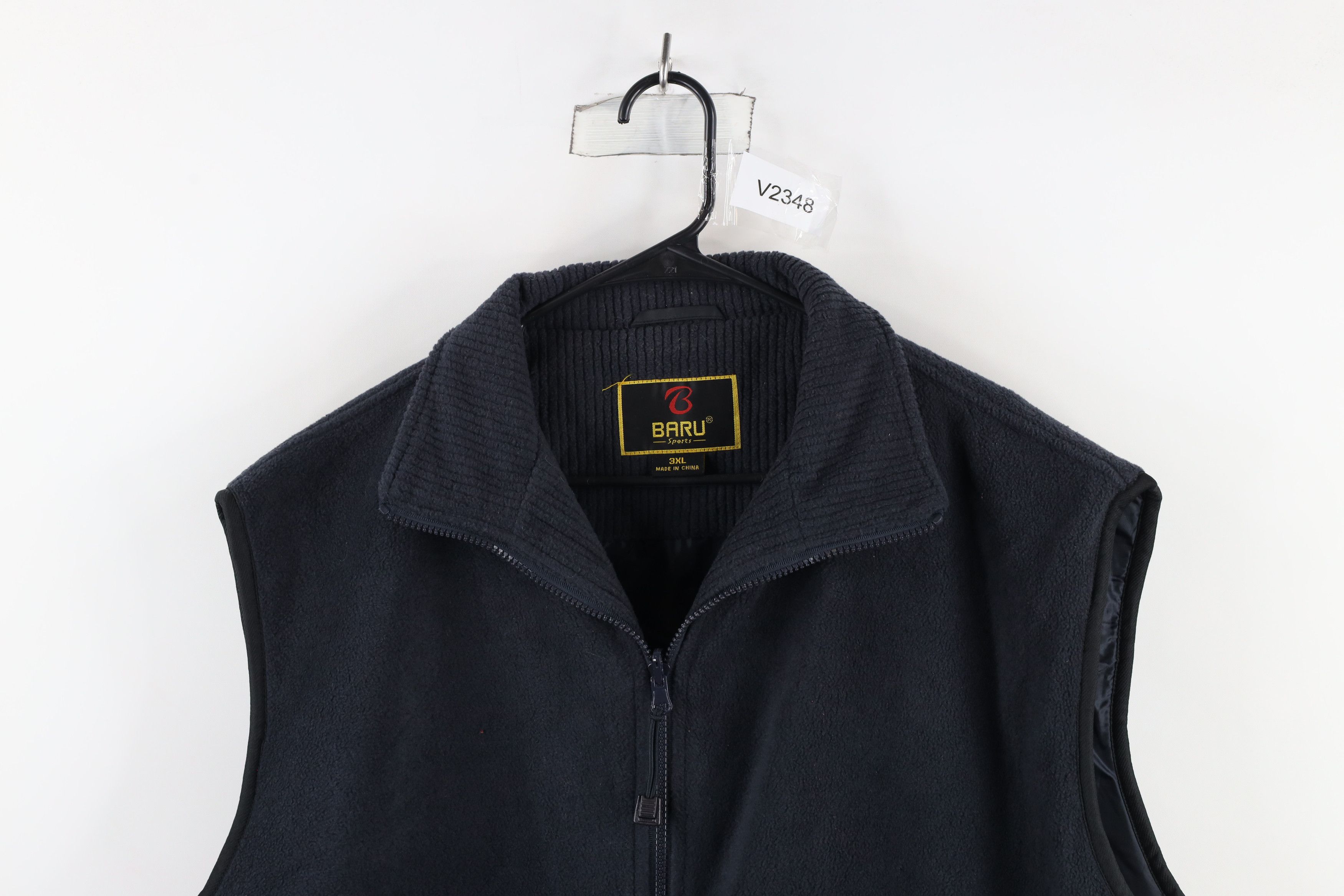 Vintage Vintage 90s Streetwear Fleece Full Zip Vest Jacket Gray Size US XXL / EU 58 / 5 - 2 Thumbnail