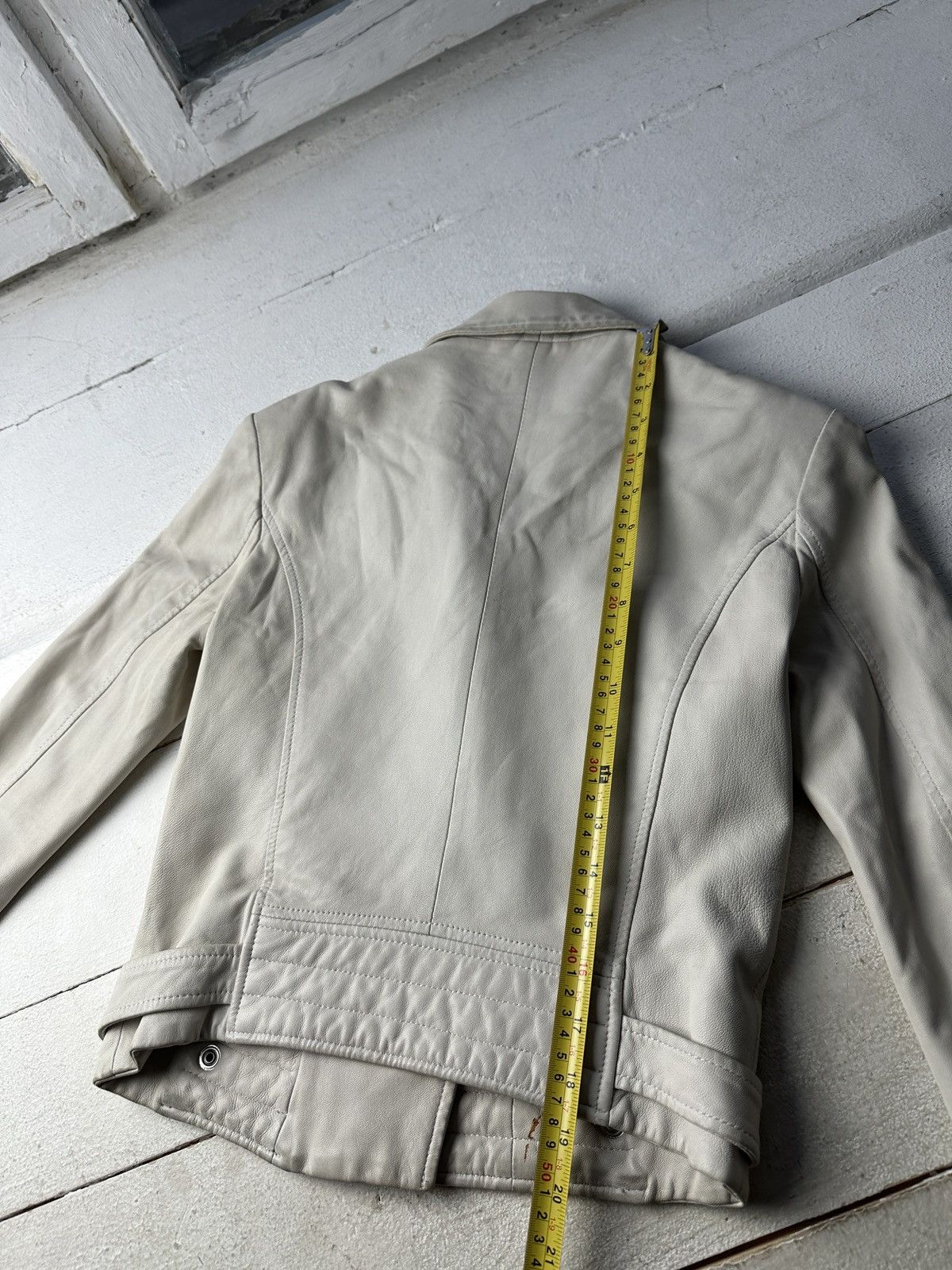 Iro 🚨Y2K RICK OWENS TYPE DIRTY SLIM FIT ZIP LEATHER JACKET Size XS / US 0-2 / IT 36-38 - 18 Thumbnail