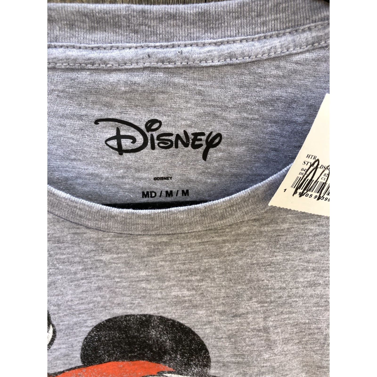 Disney Disney Men's Christmas Mickey Mouse Grey SS T-Shirt M NWT RN0101531 Size US M / EU 48-50 / 2 - 3 Thumbnail