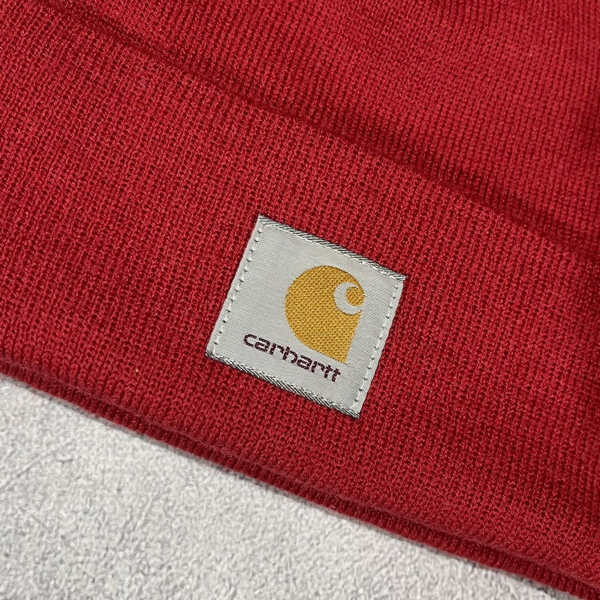 Carhartt Carhartt Red Acrylic Watch Hat Beanie Size ONE SIZE - 2 Thumbnail