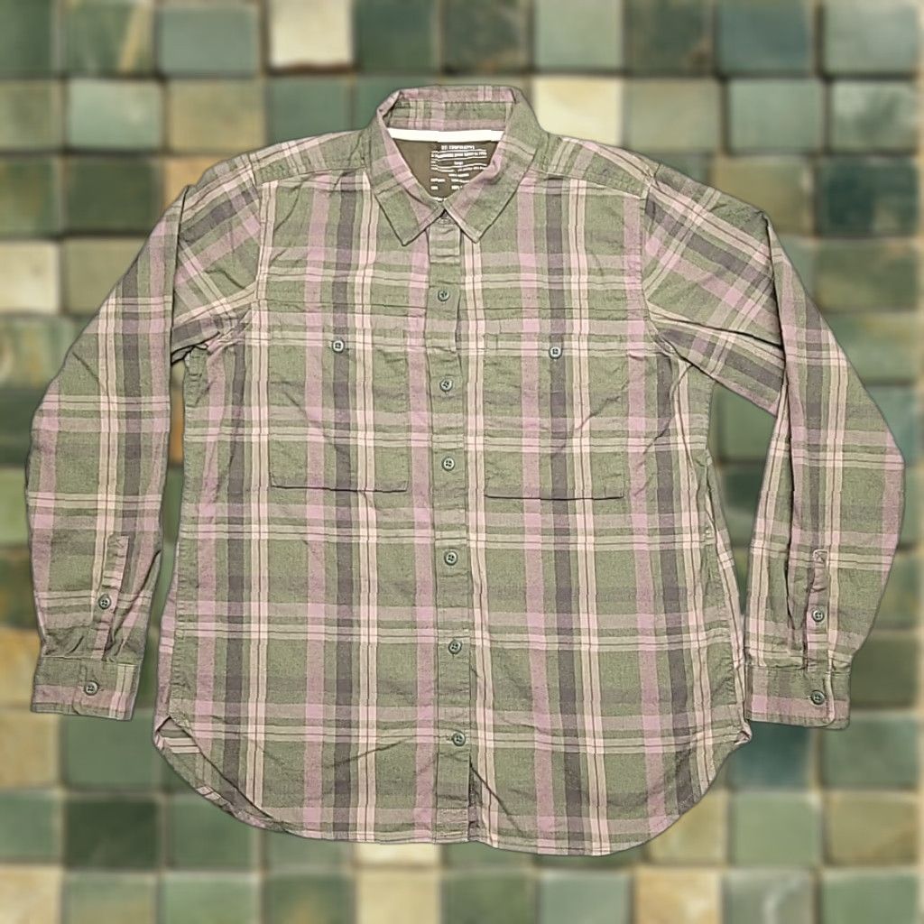 Vintage REI Co op Shirt Womens Large Green Plaid Flannel Long Sleeve Cabin Casual Women L Green Plaid Flannel Shirt Size L / US 10 / IT 46 - 1 Thumbnail