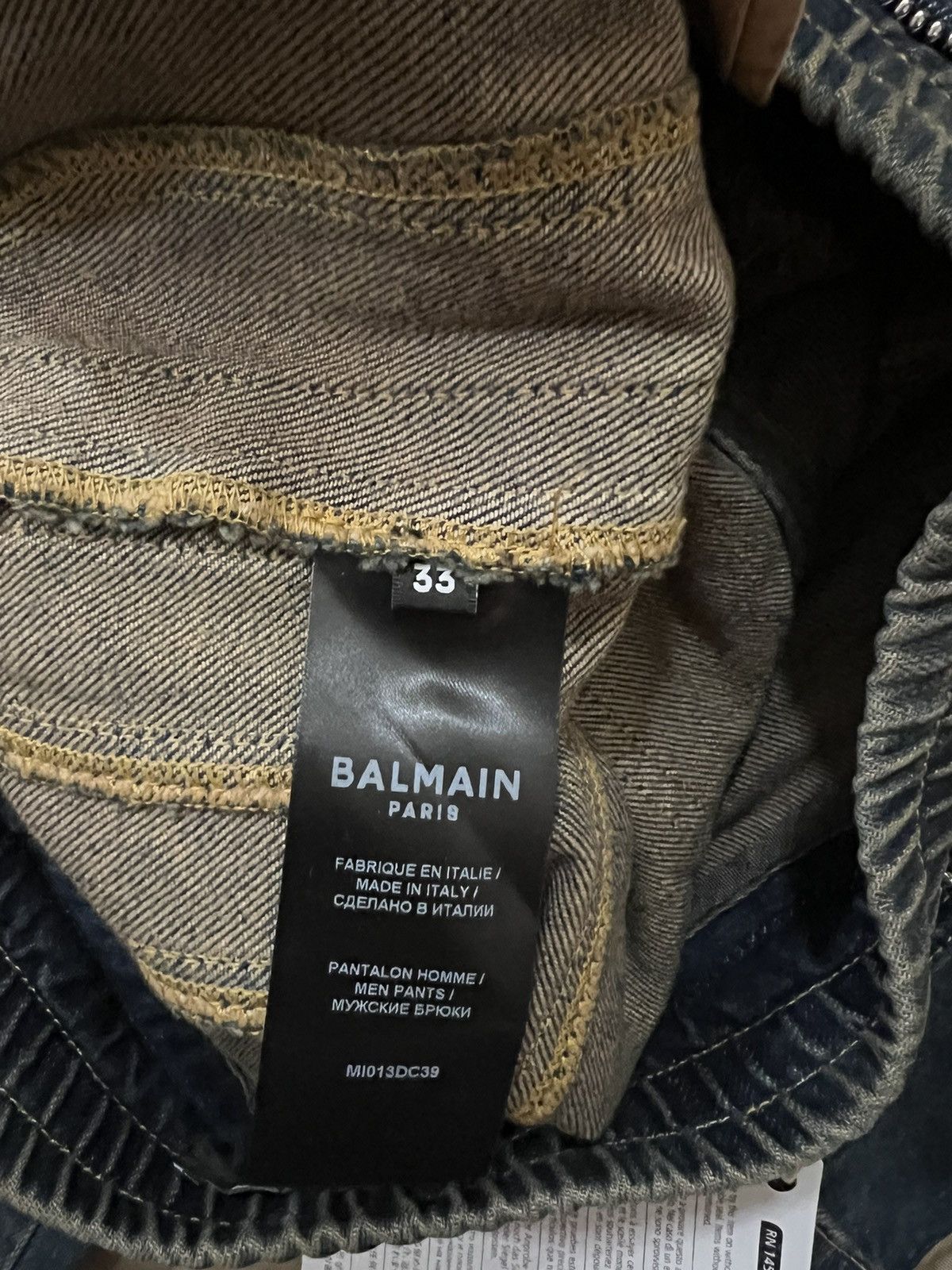 Balmain Balmain two-tone skinny jeans size 33 $2800 Size US 33 - 6 Thumbnail