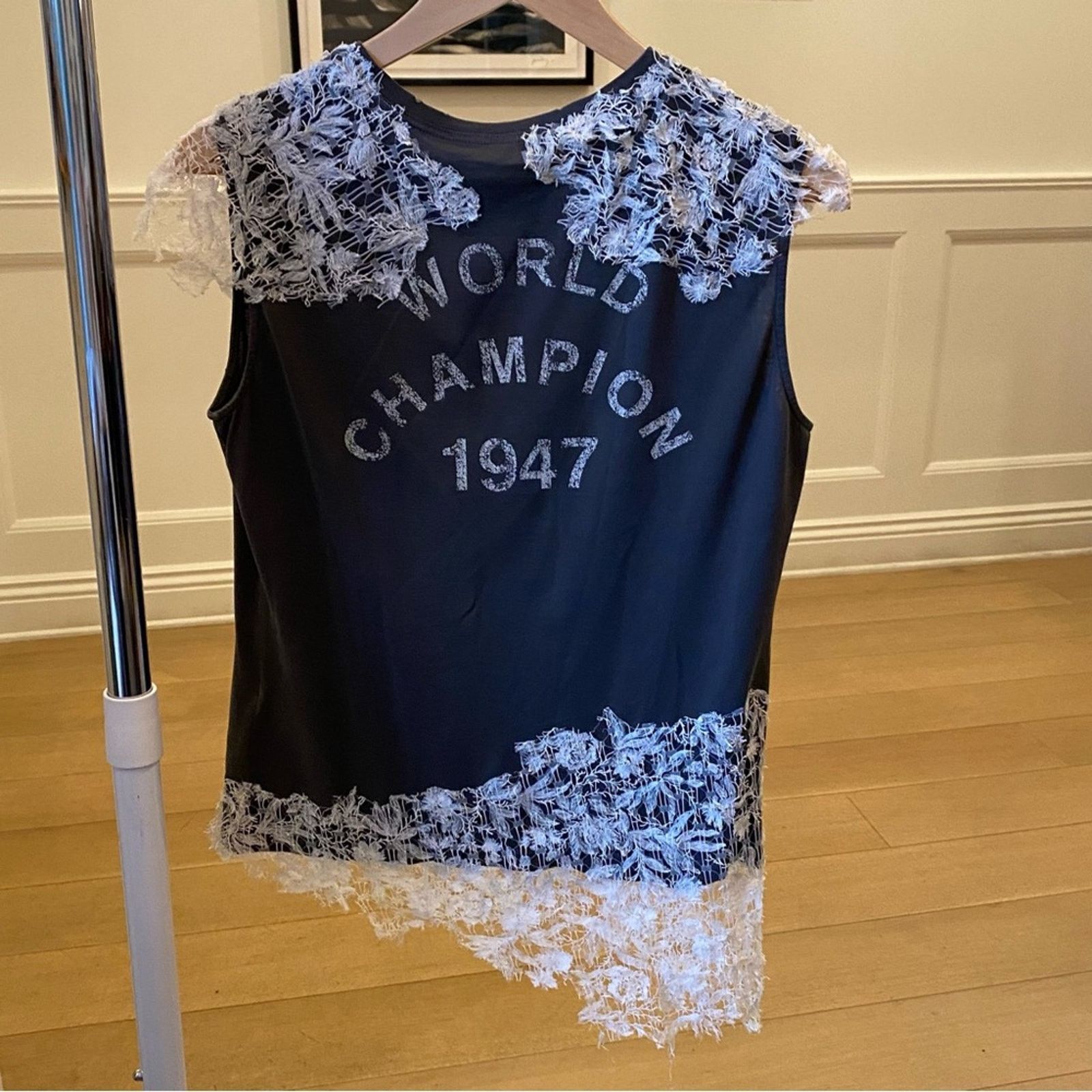 Dior christian Dior J’Adore Tank M Gray Lace logo Cotton Runway Size M / US 6-8 / IT 42-44 - 5 Thumbnail