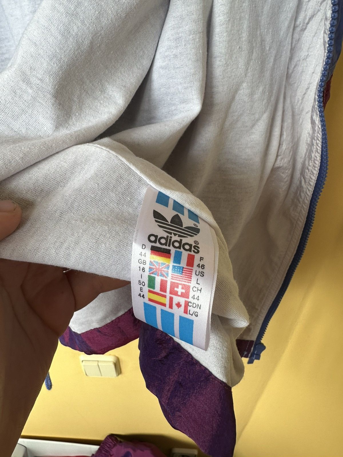 Adidas × Vintage Adidas Vintage Retro 90's 80's women Purple Nylon Track Suit Size L / US 10 / IT 46 - 9 Thumbnail